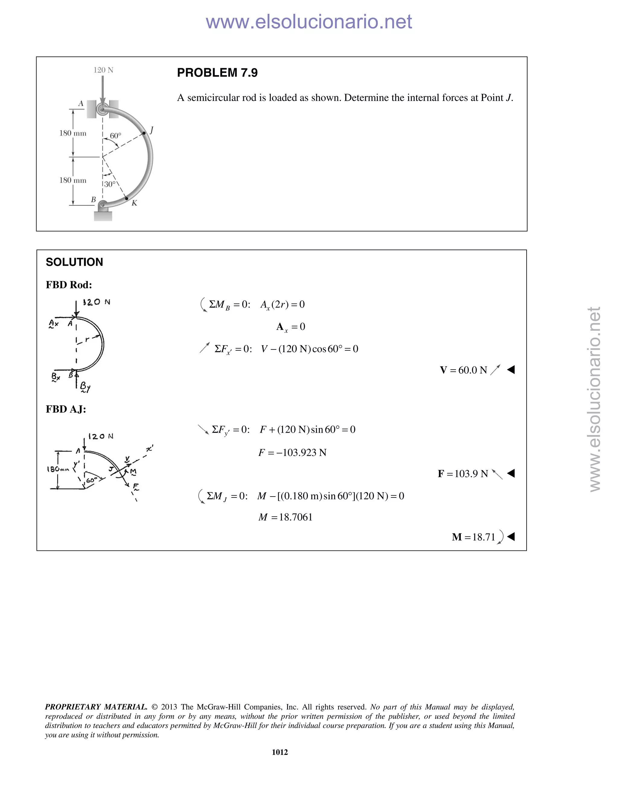 Beer vector mechanics for engineers statics 10th solutions