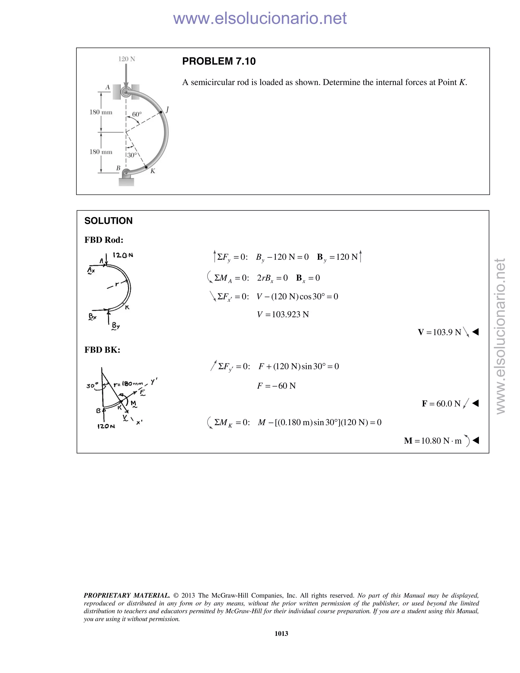 Beer vector mechanics for engineers statics 10th solutions