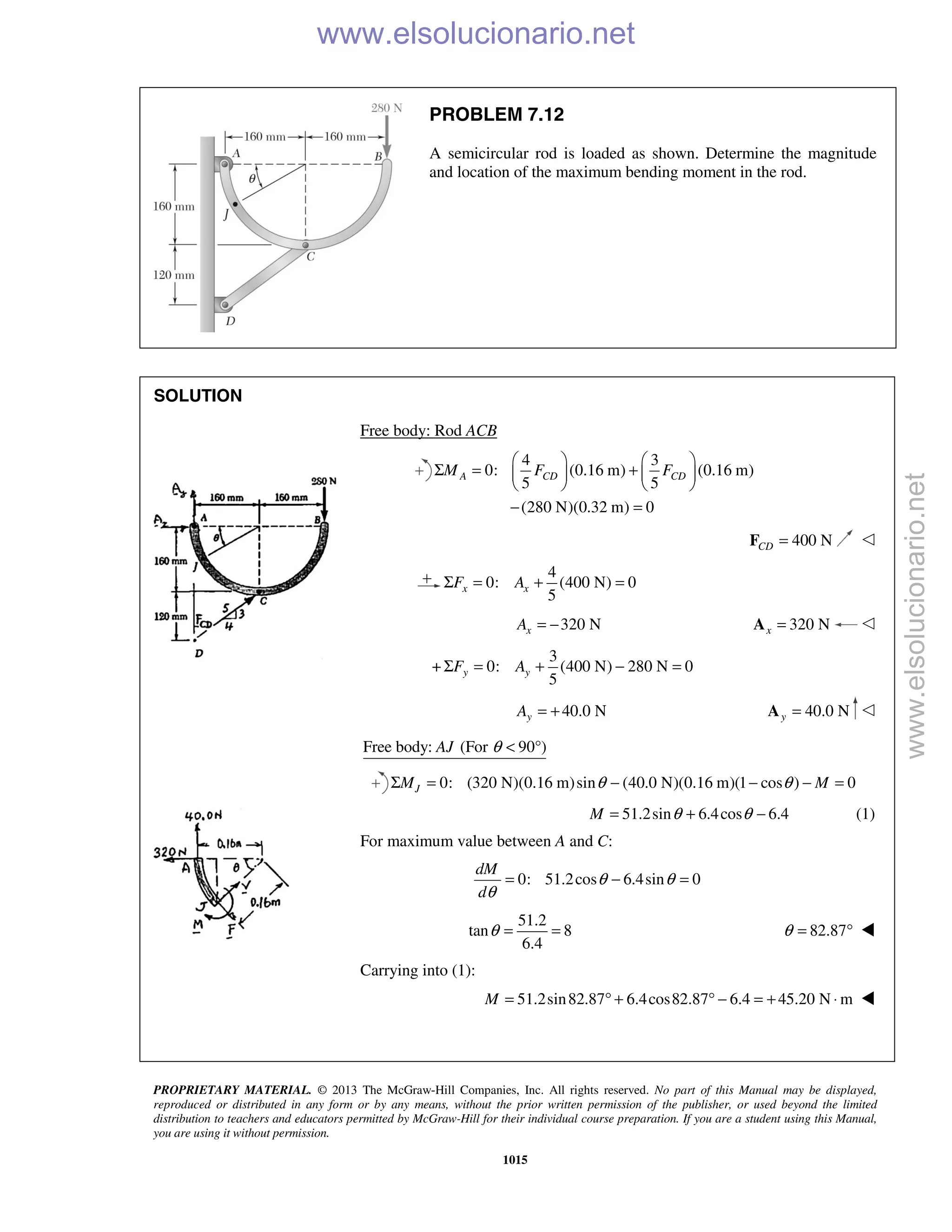 Beer vector mechanics for engineers statics 10th solutions