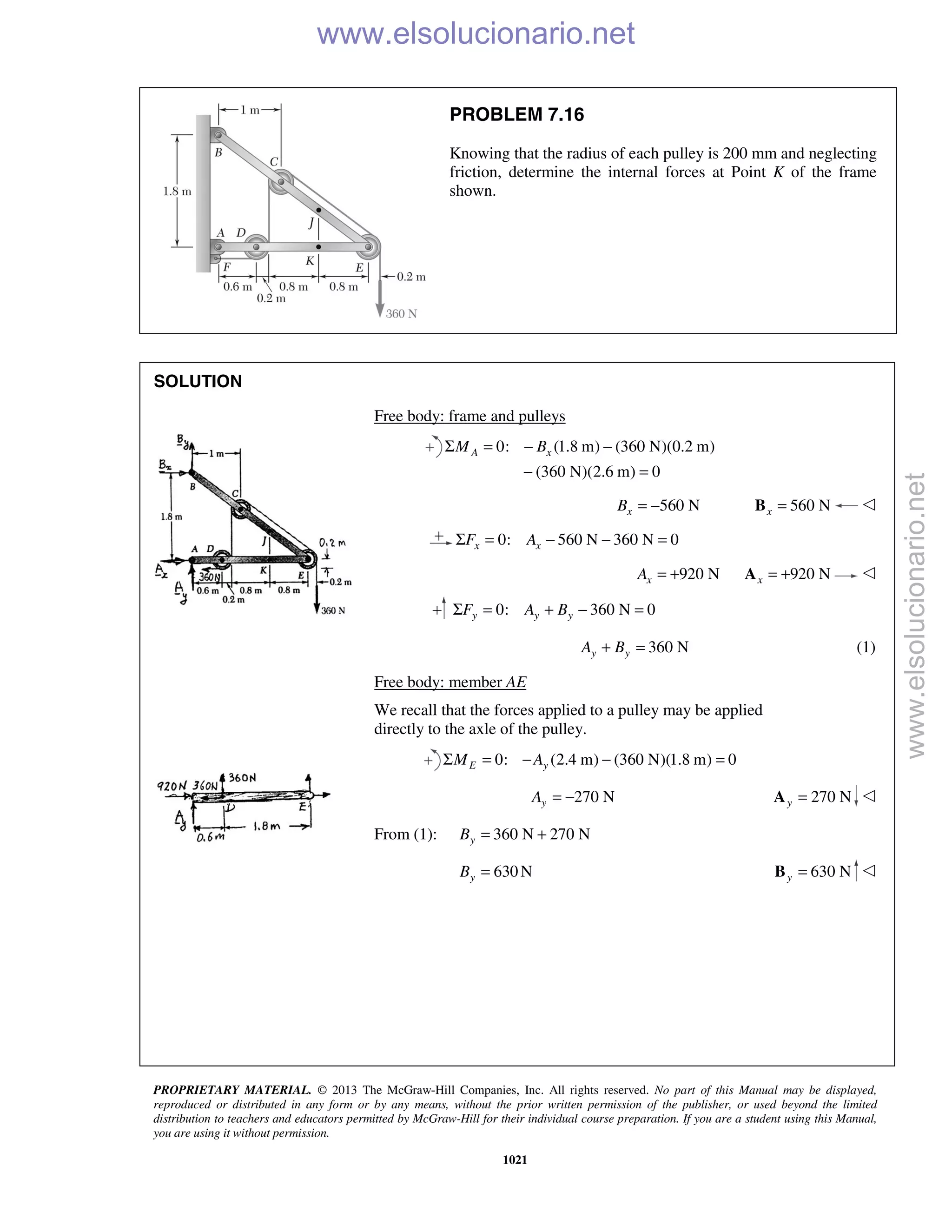 Beer vector mechanics for engineers statics 10th solutions
