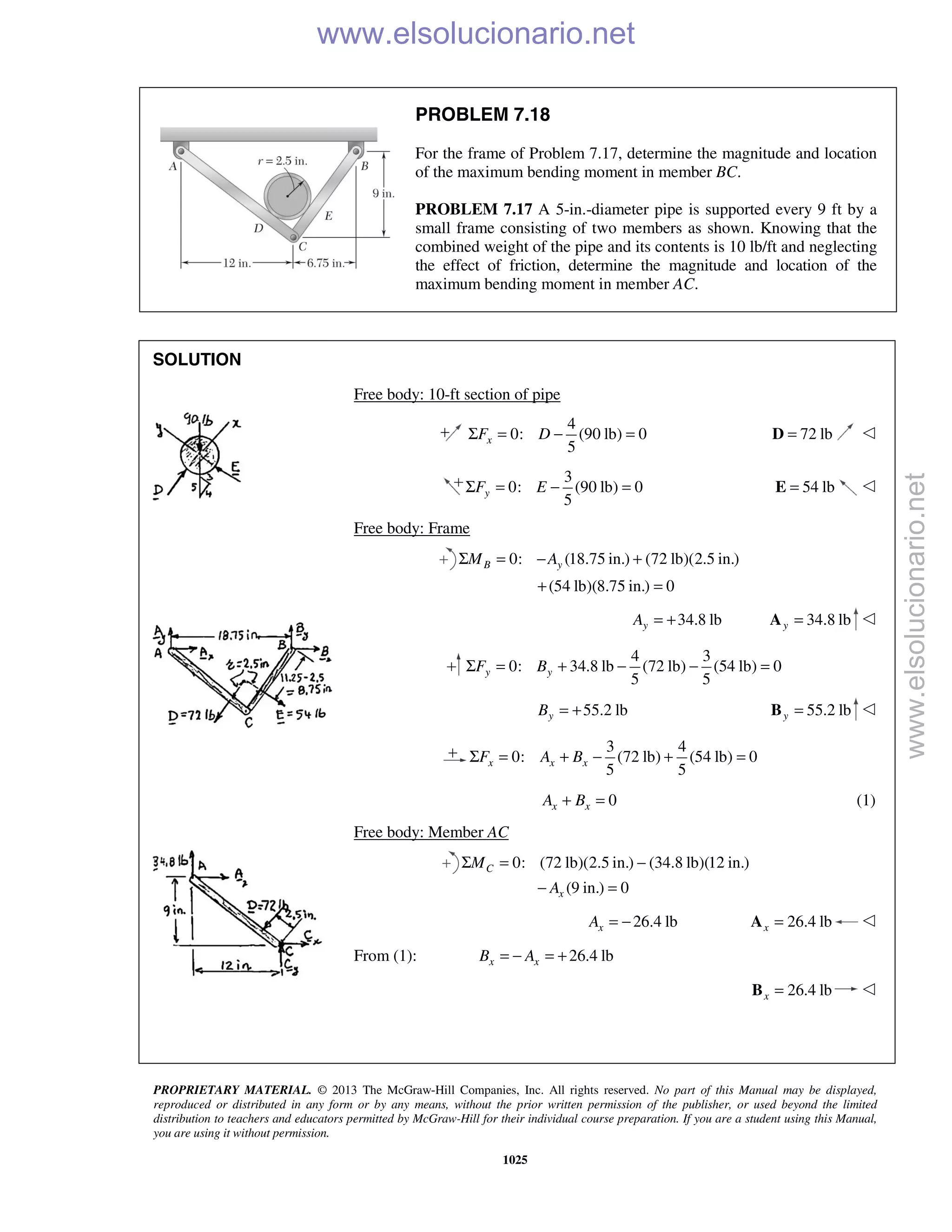 Beer vector mechanics for engineers statics 10th solutions