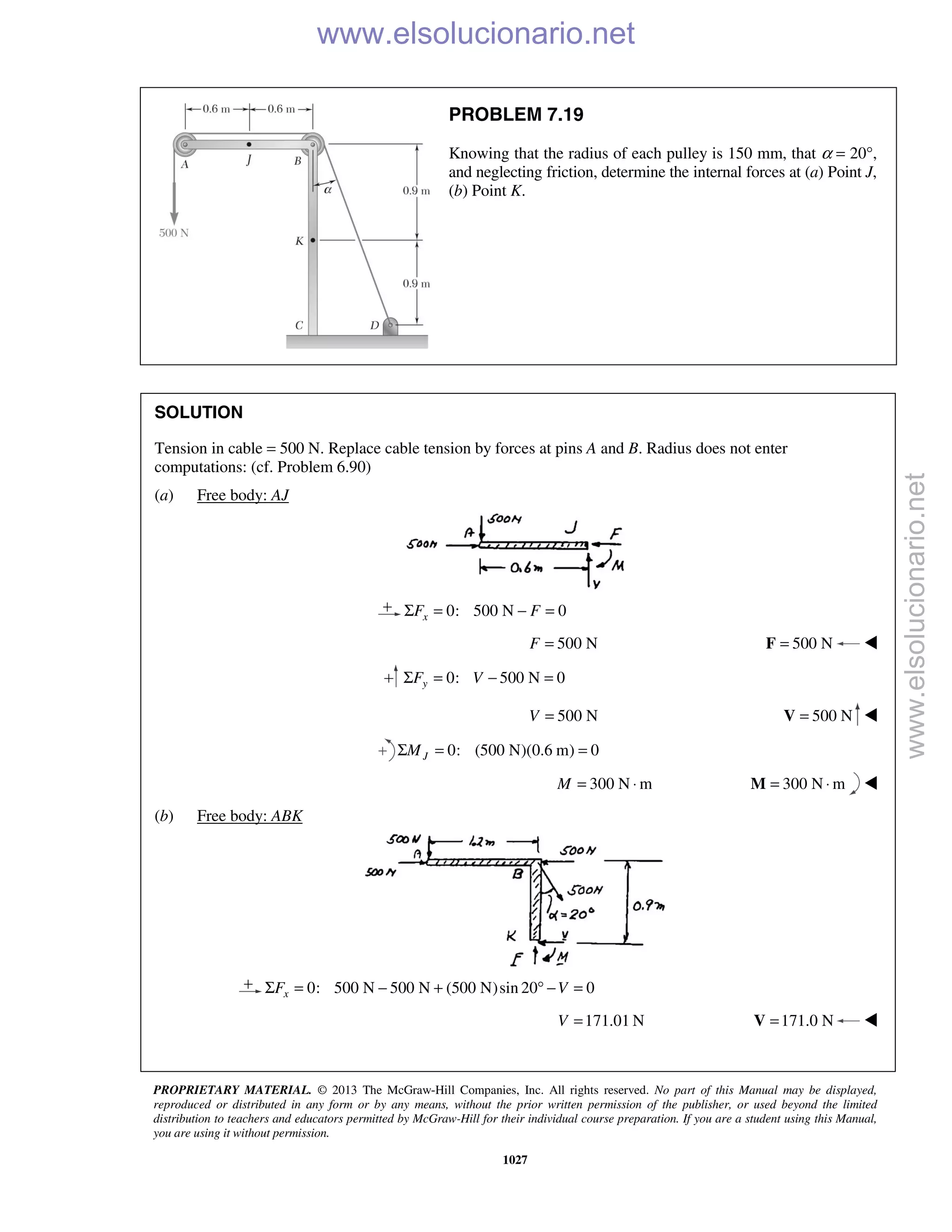 Beer vector mechanics for engineers statics 10th solutions