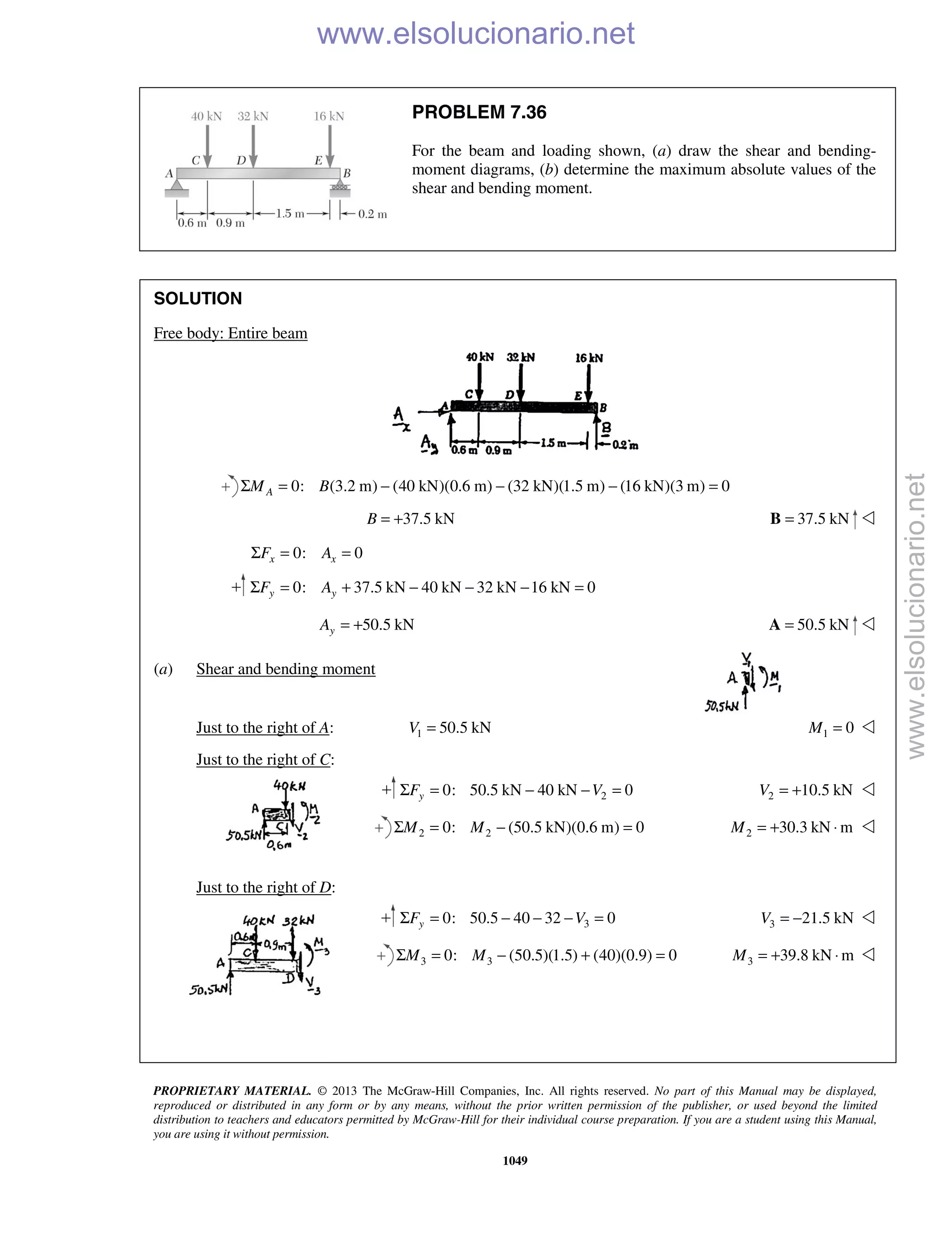 Beer vector mechanics for engineers statics 10th solutions
