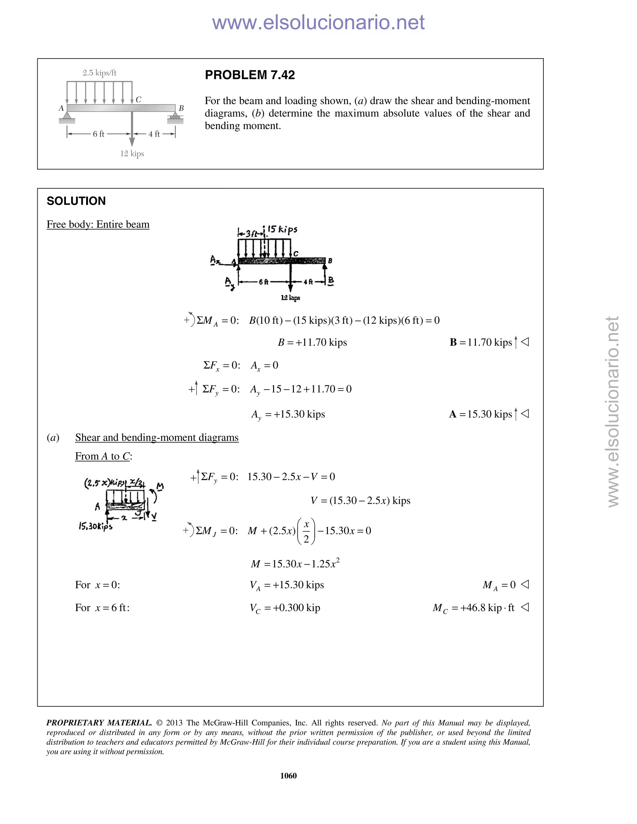 Beer vector mechanics for engineers statics 10th solutions