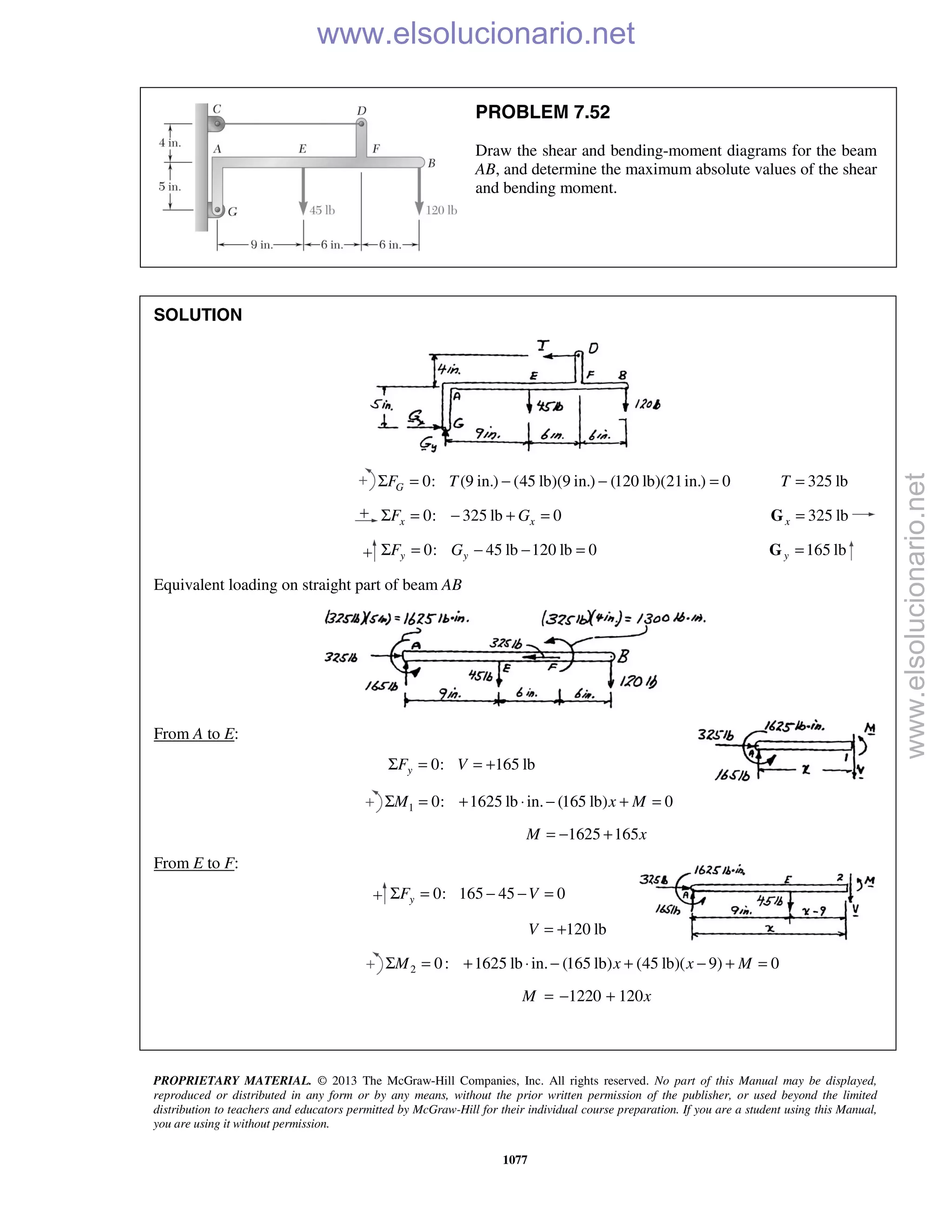 Beer vector mechanics for engineers statics 10th solutions