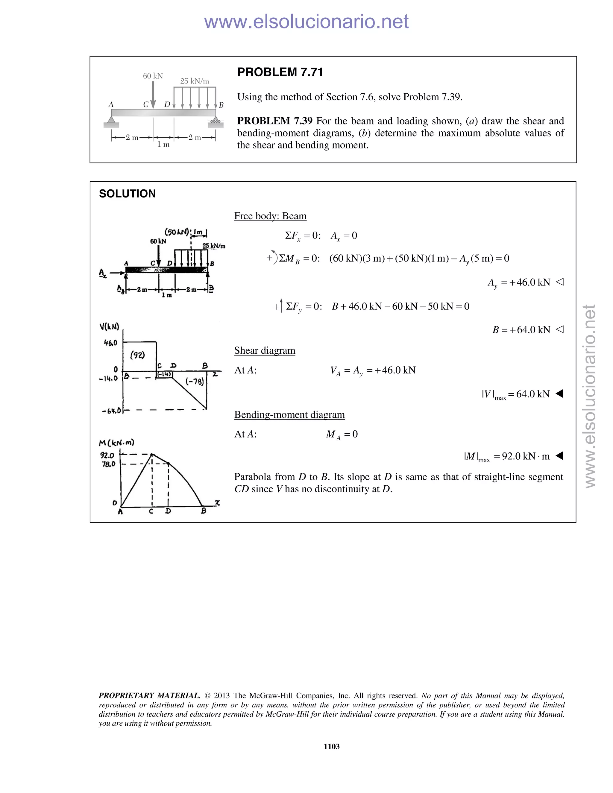 Beer vector mechanics for engineers statics 10th solutions