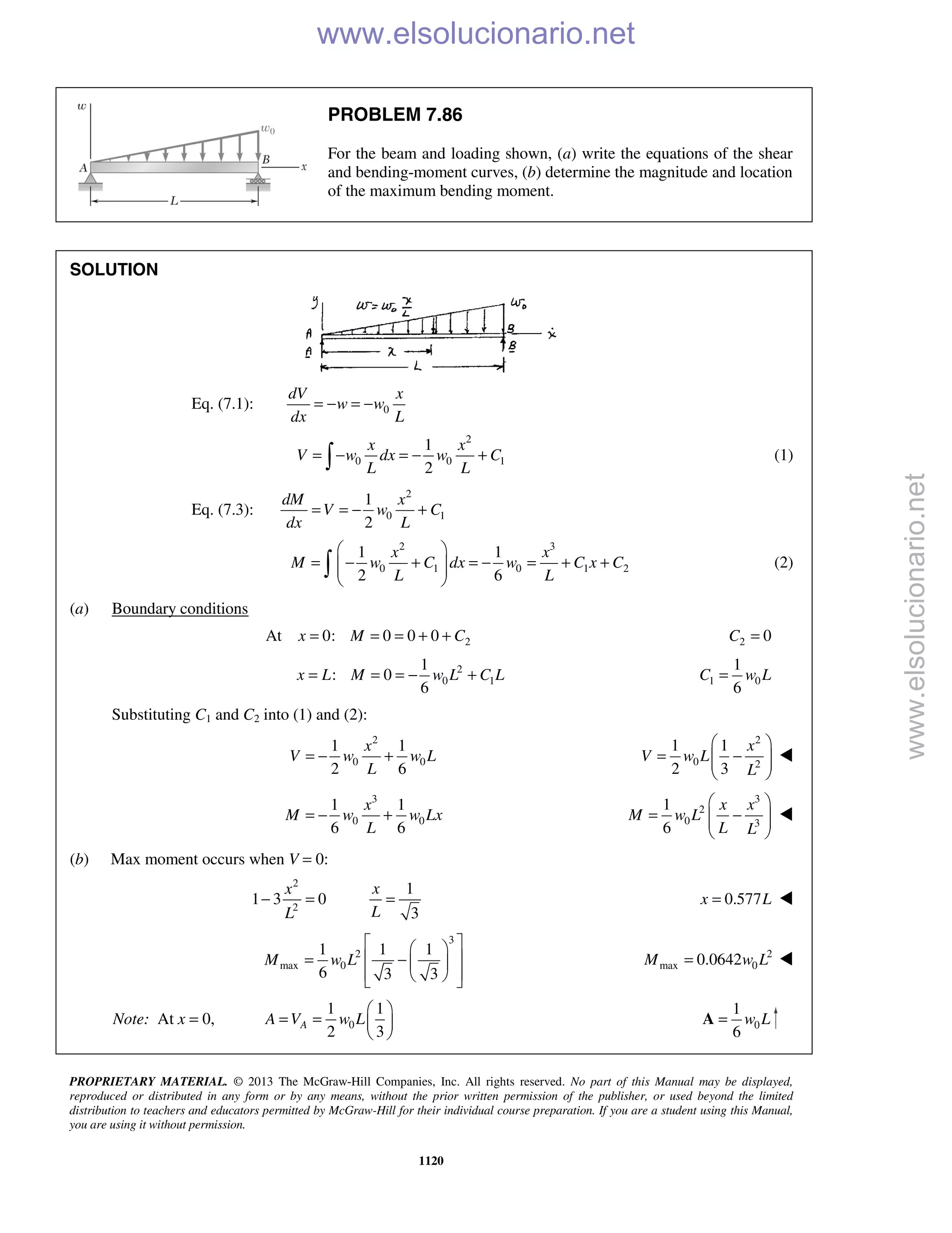 Beer vector mechanics for engineers statics 10th solutions