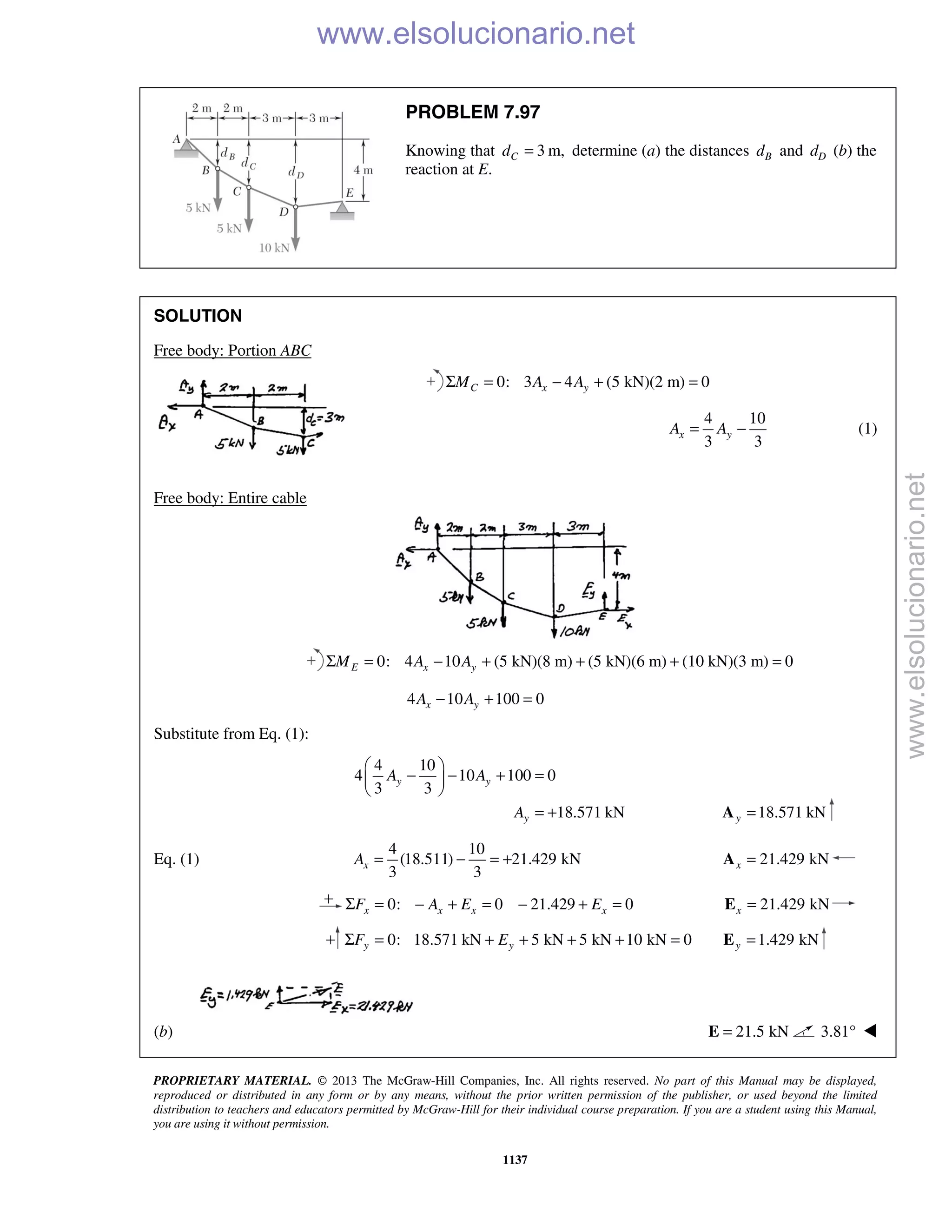 Beer vector mechanics for engineers statics 10th solutions