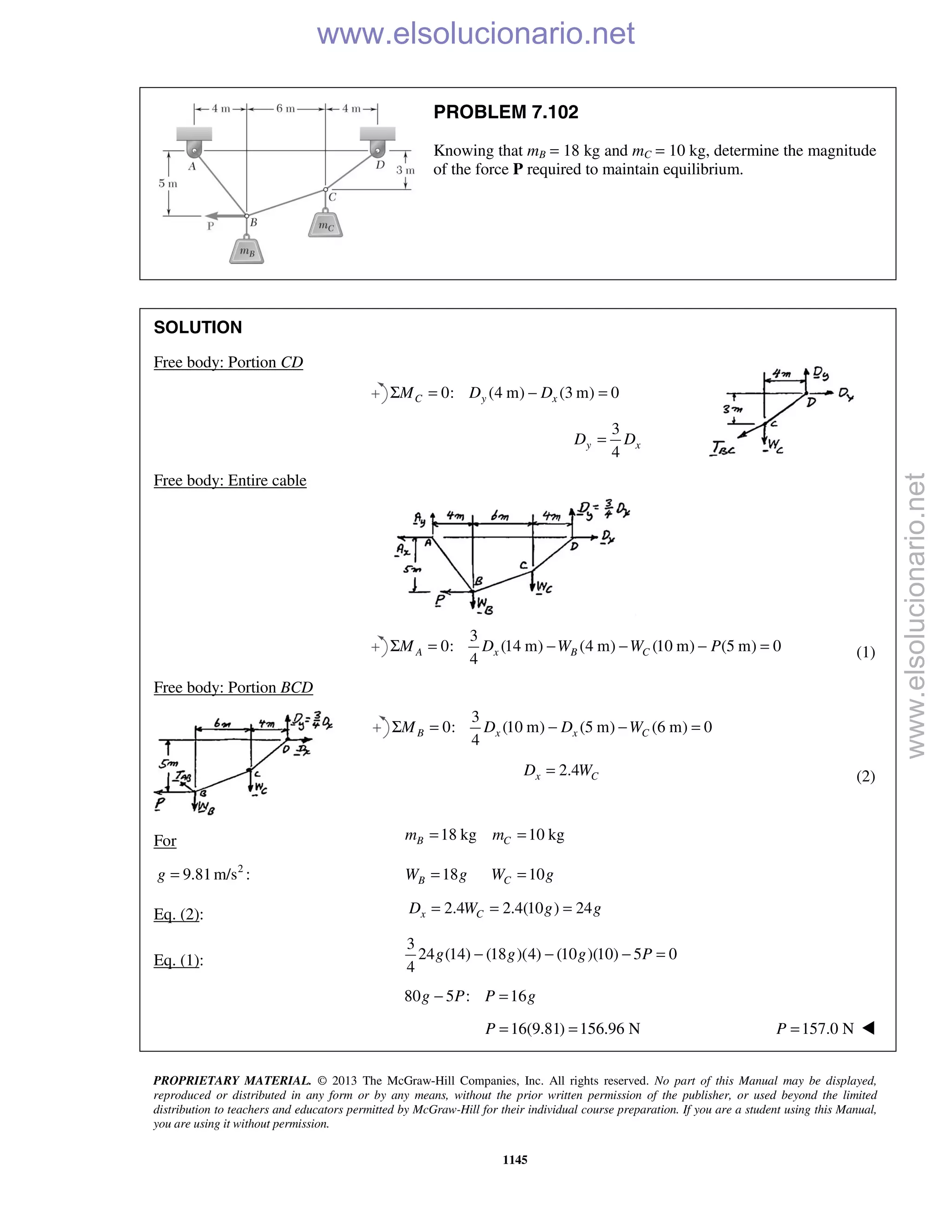 Beer vector mechanics for engineers statics 10th solutions