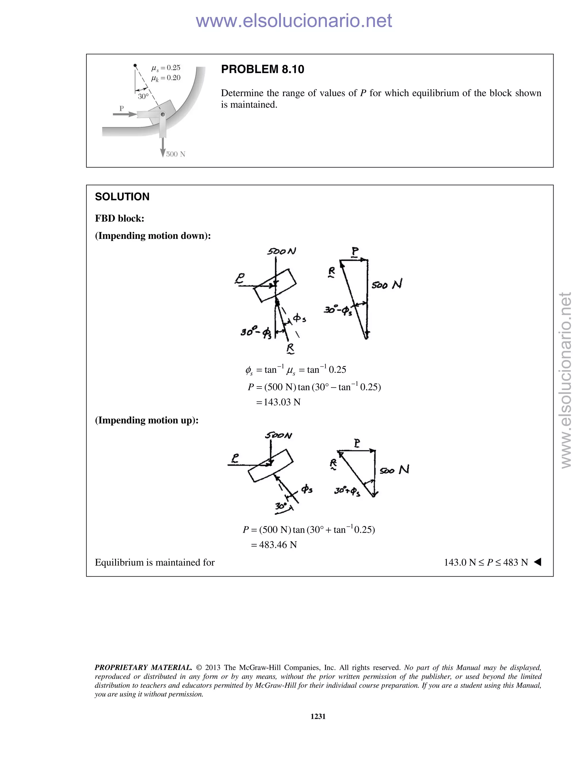 Beer vector mechanics for engineers statics 10th solutions