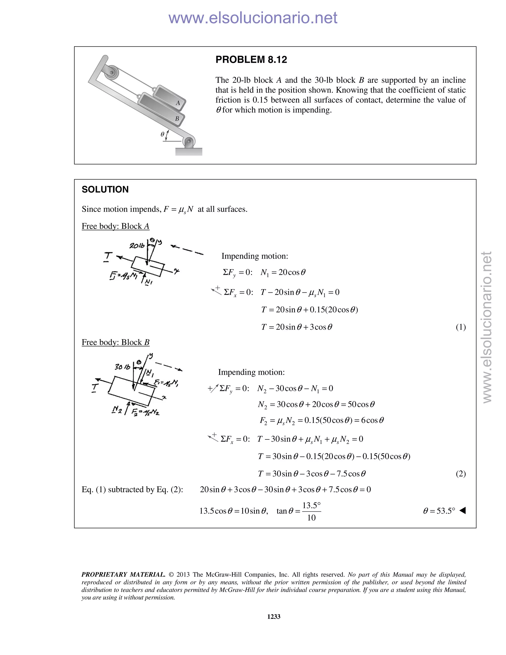 Beer vector mechanics for engineers statics 10th solutions