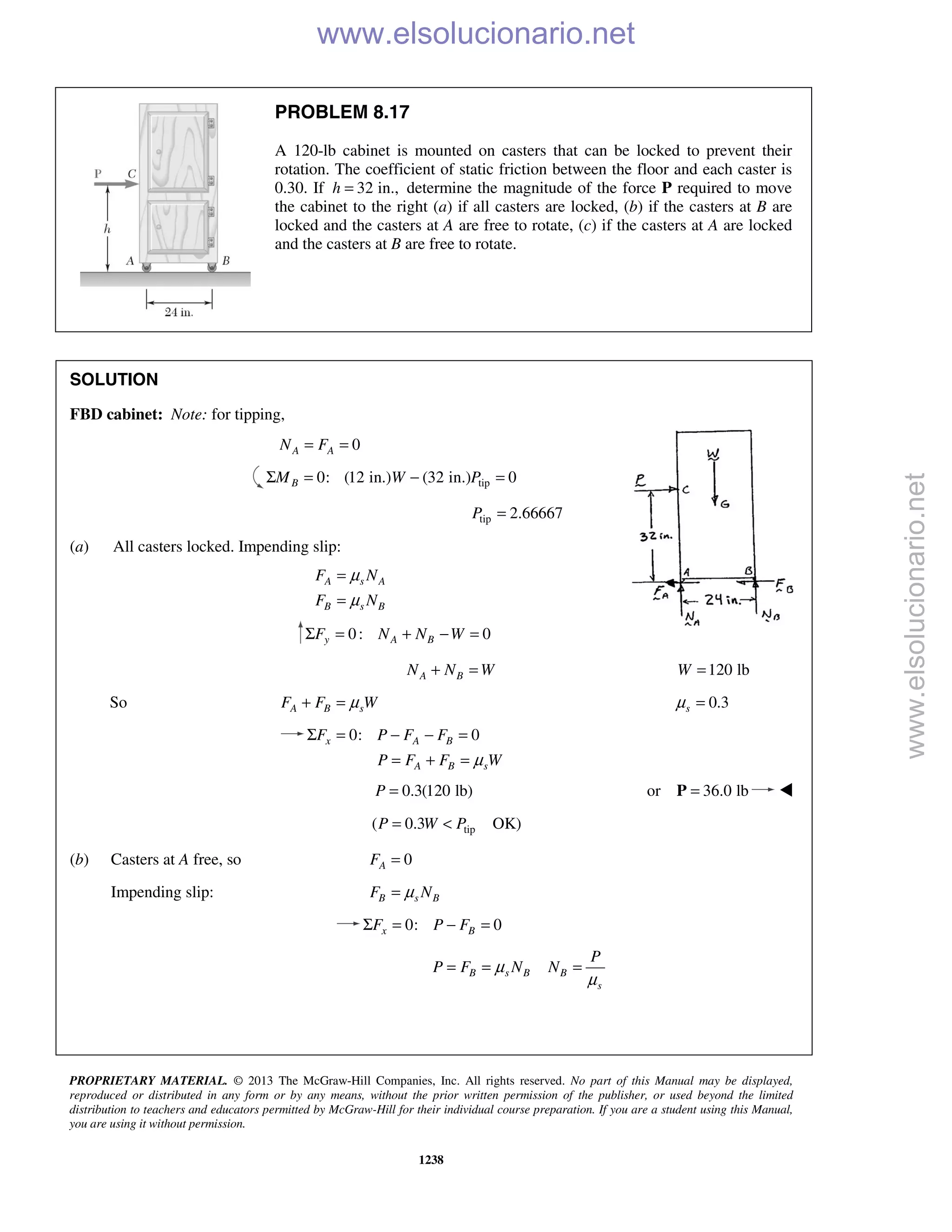 Beer vector mechanics for engineers statics 10th solutions