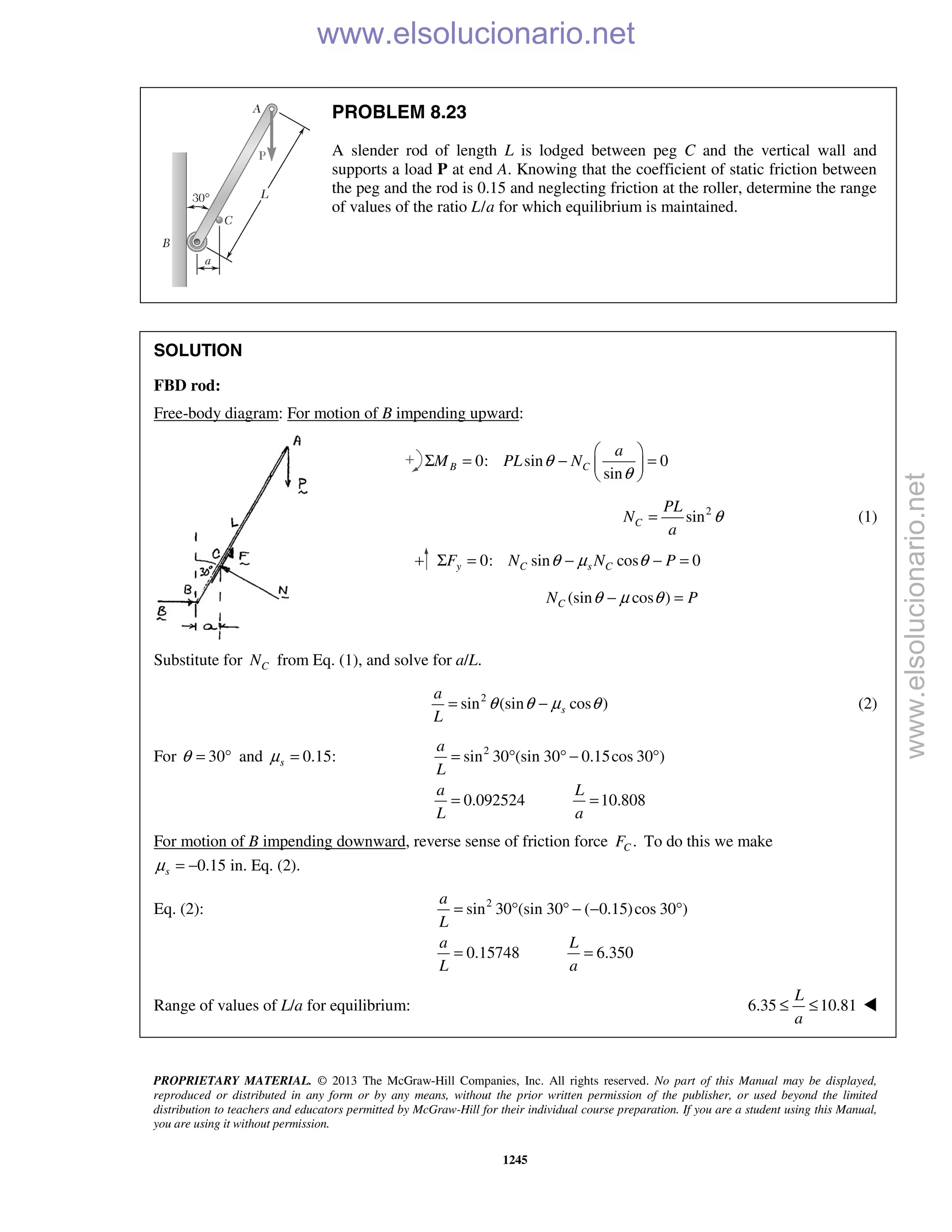 Beer vector mechanics for engineers statics 10th solutions
