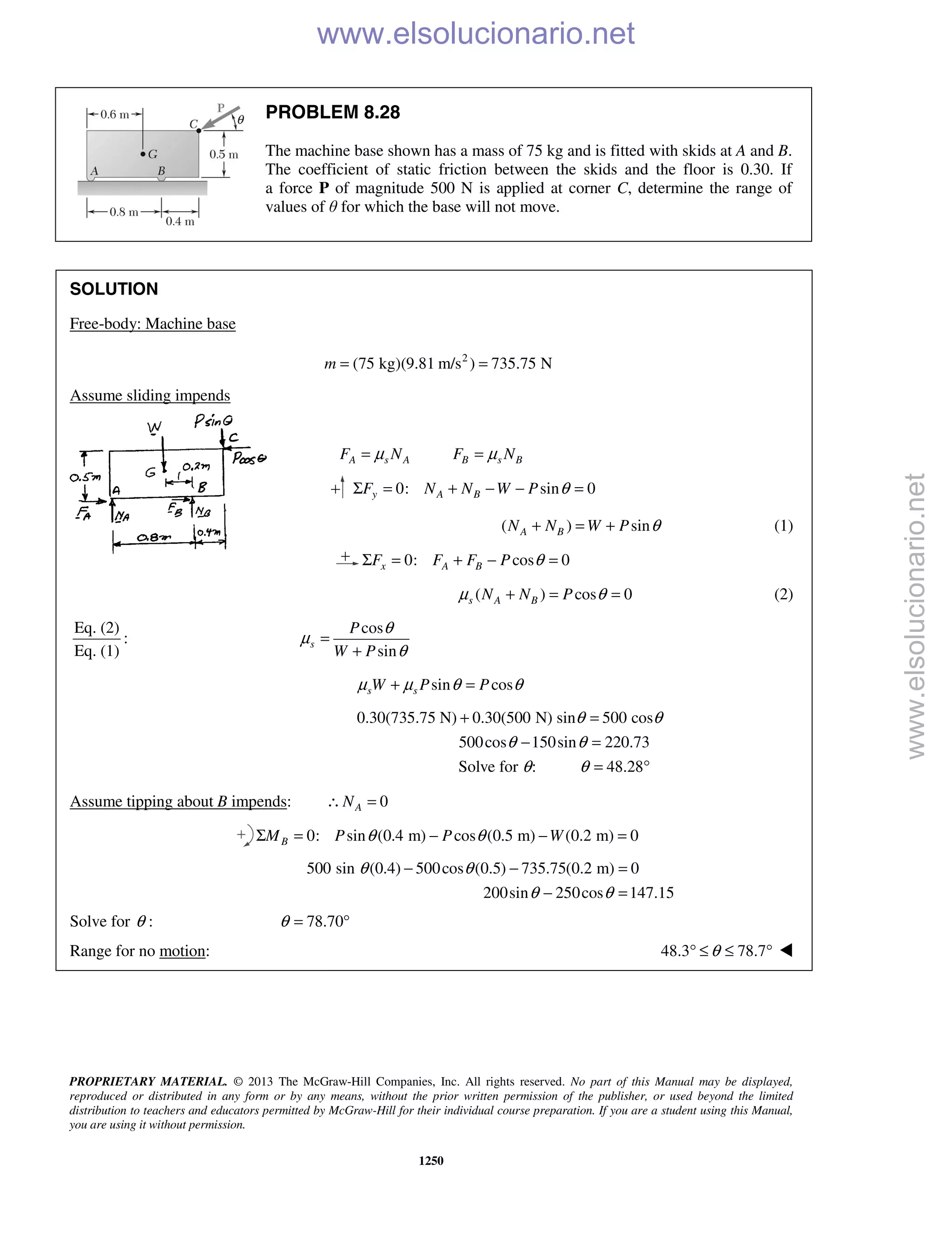 Beer vector mechanics for engineers statics 10th solutions