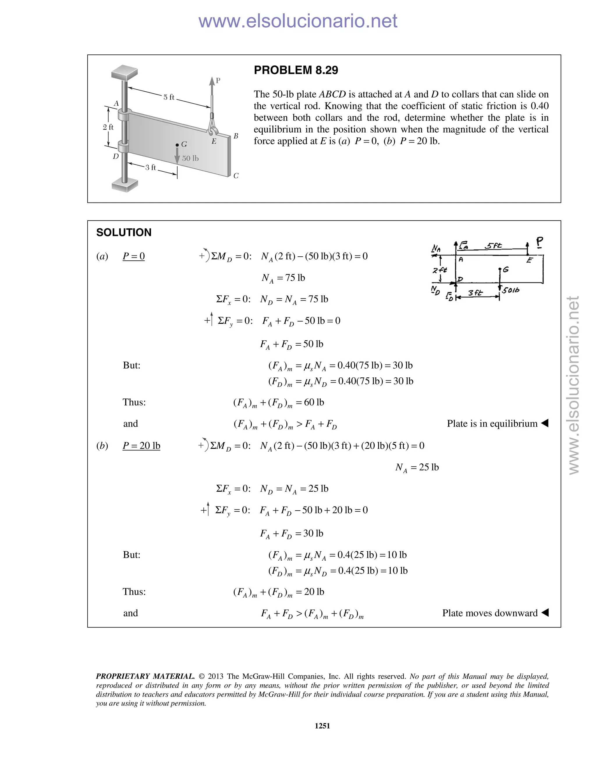 Beer vector mechanics for engineers statics 10th solutions