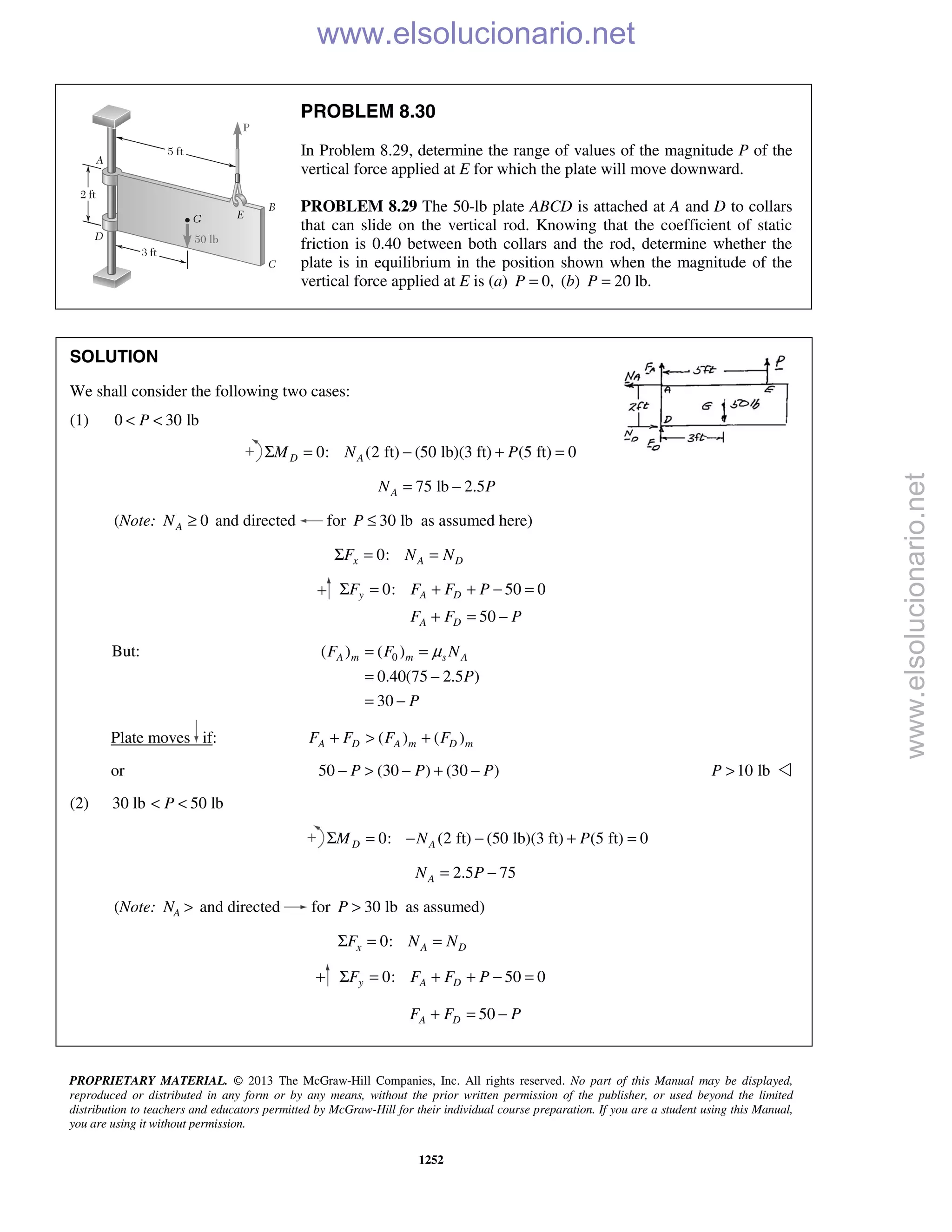 Beer vector mechanics for engineers statics 10th solutions