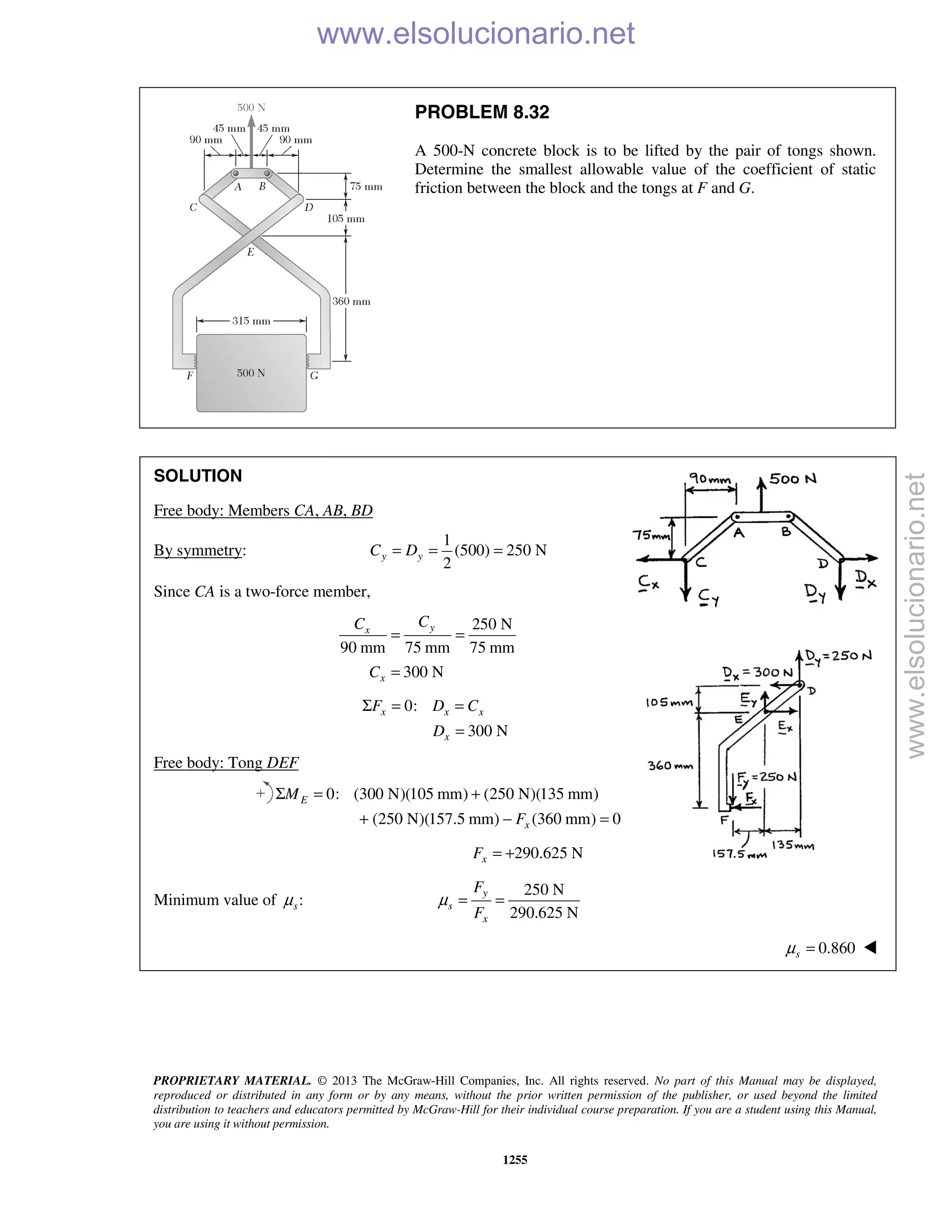 Beer vector mechanics for engineers statics 10th solutions