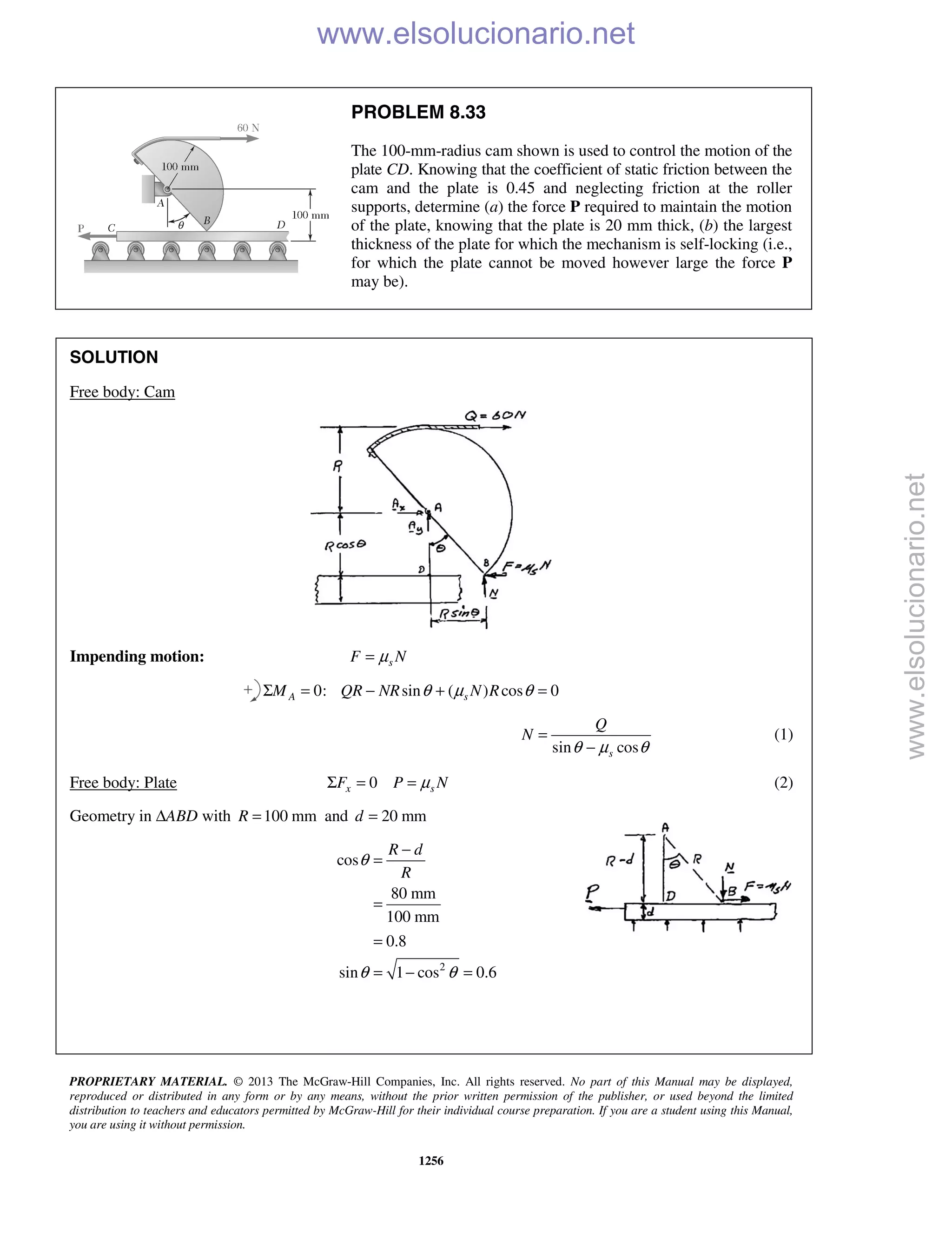Beer vector mechanics for engineers statics 10th solutions