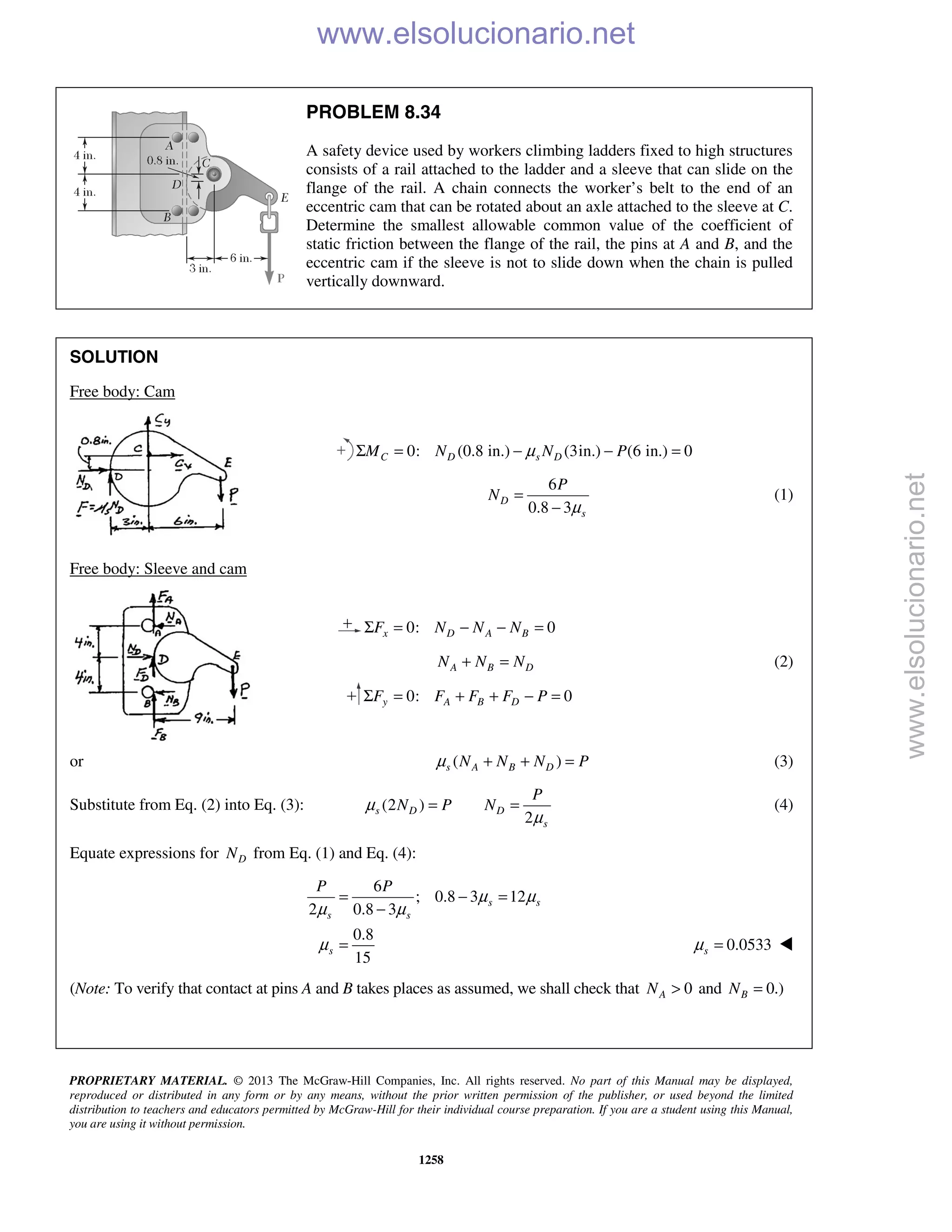 Beer vector mechanics for engineers statics 10th solutions