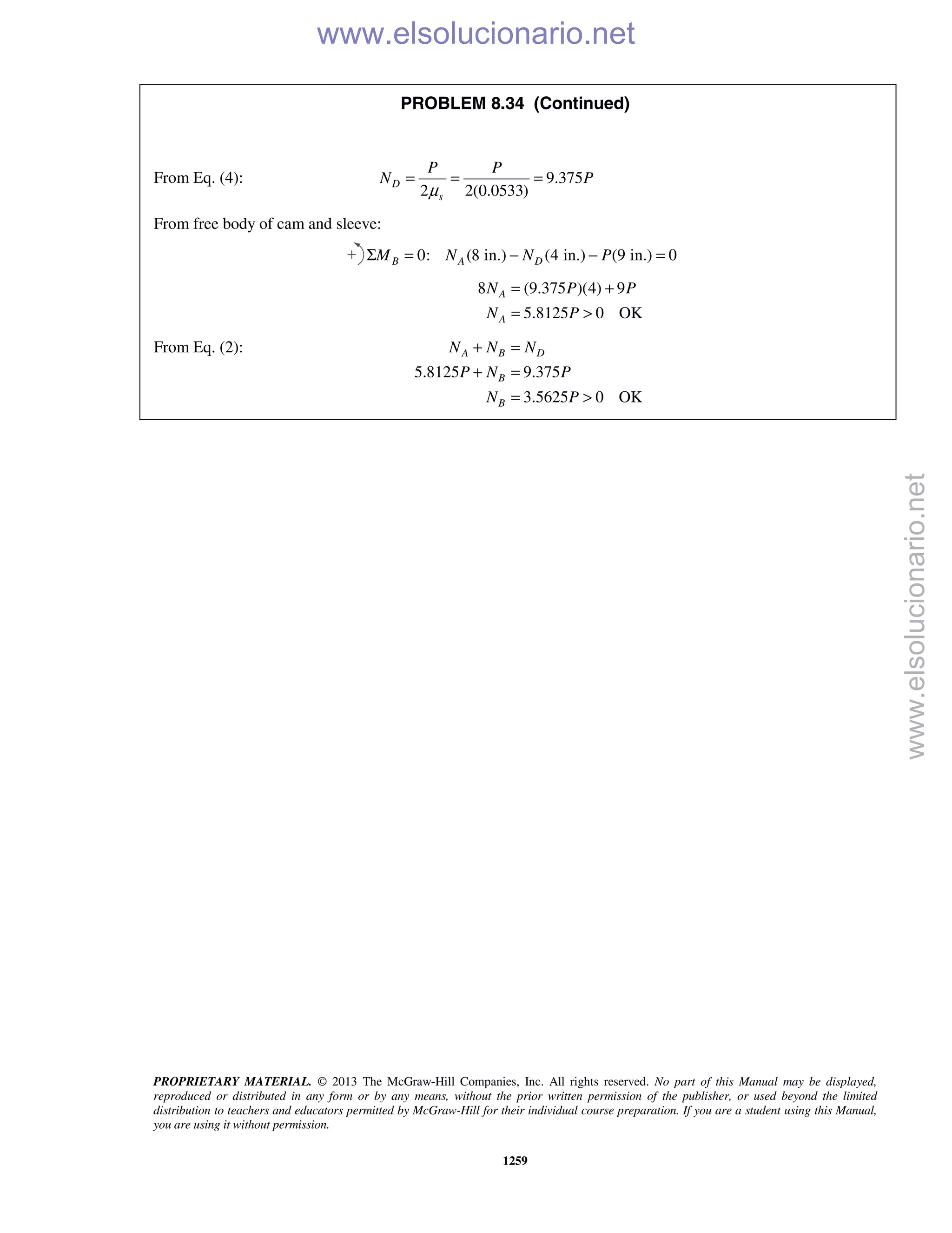 Beer vector mechanics for engineers statics 10th solutions