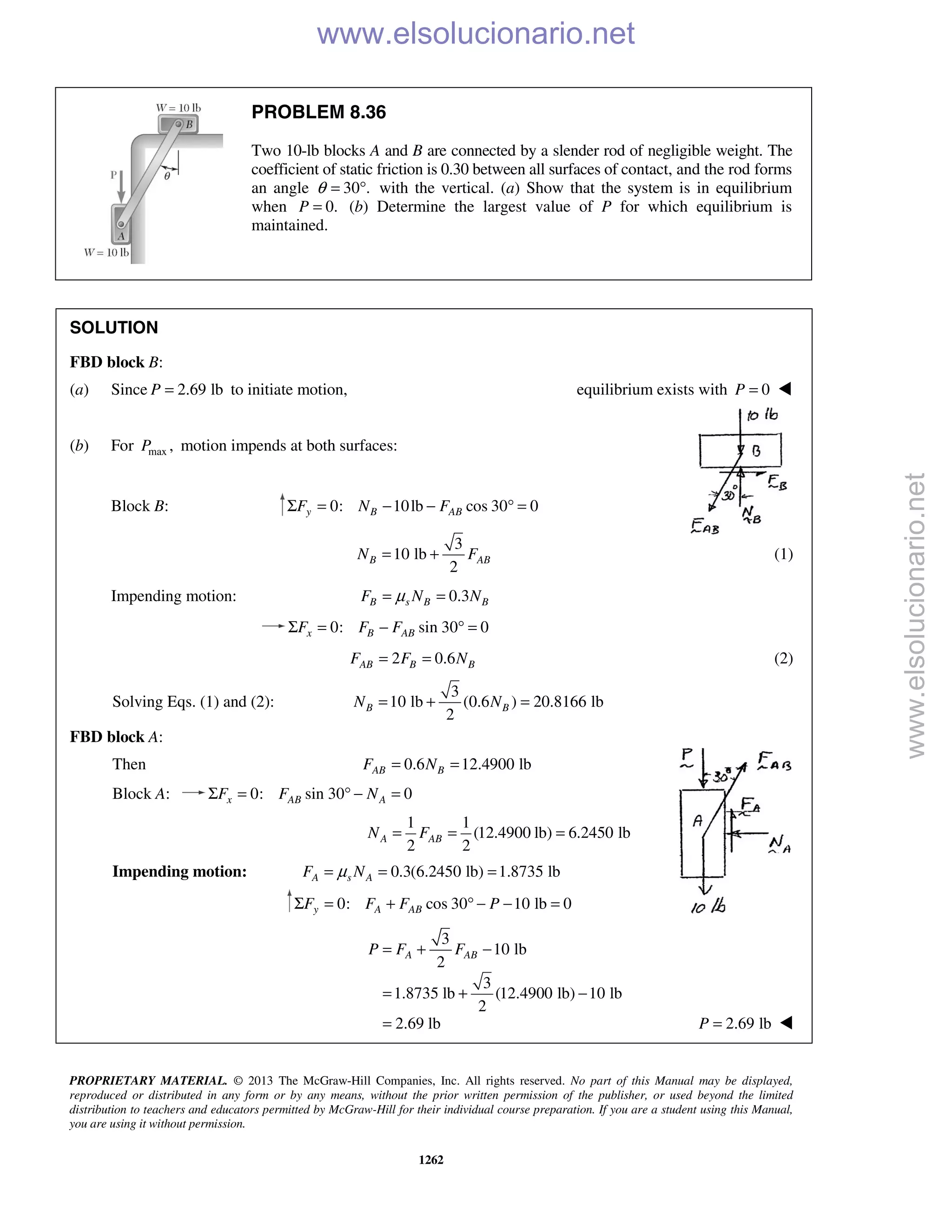 Beer vector mechanics for engineers statics 10th solutions