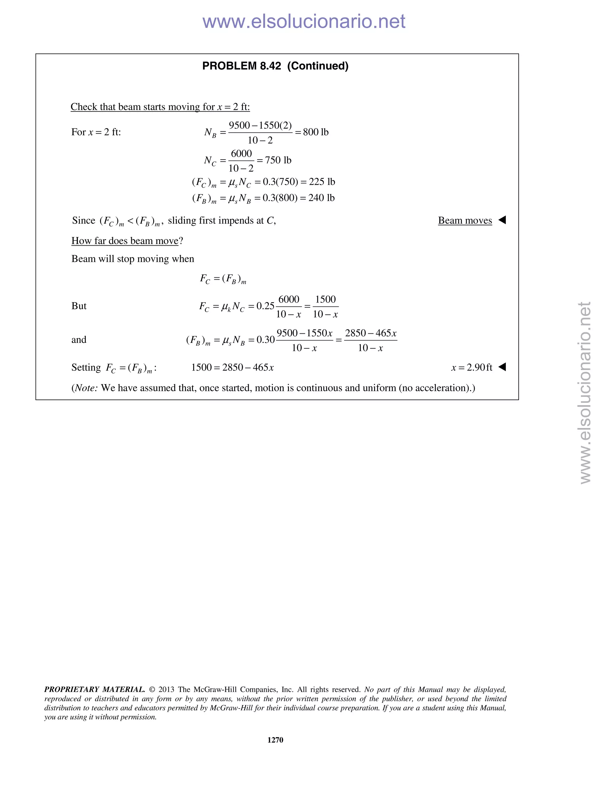 Beer vector mechanics for engineers statics 10th solutions