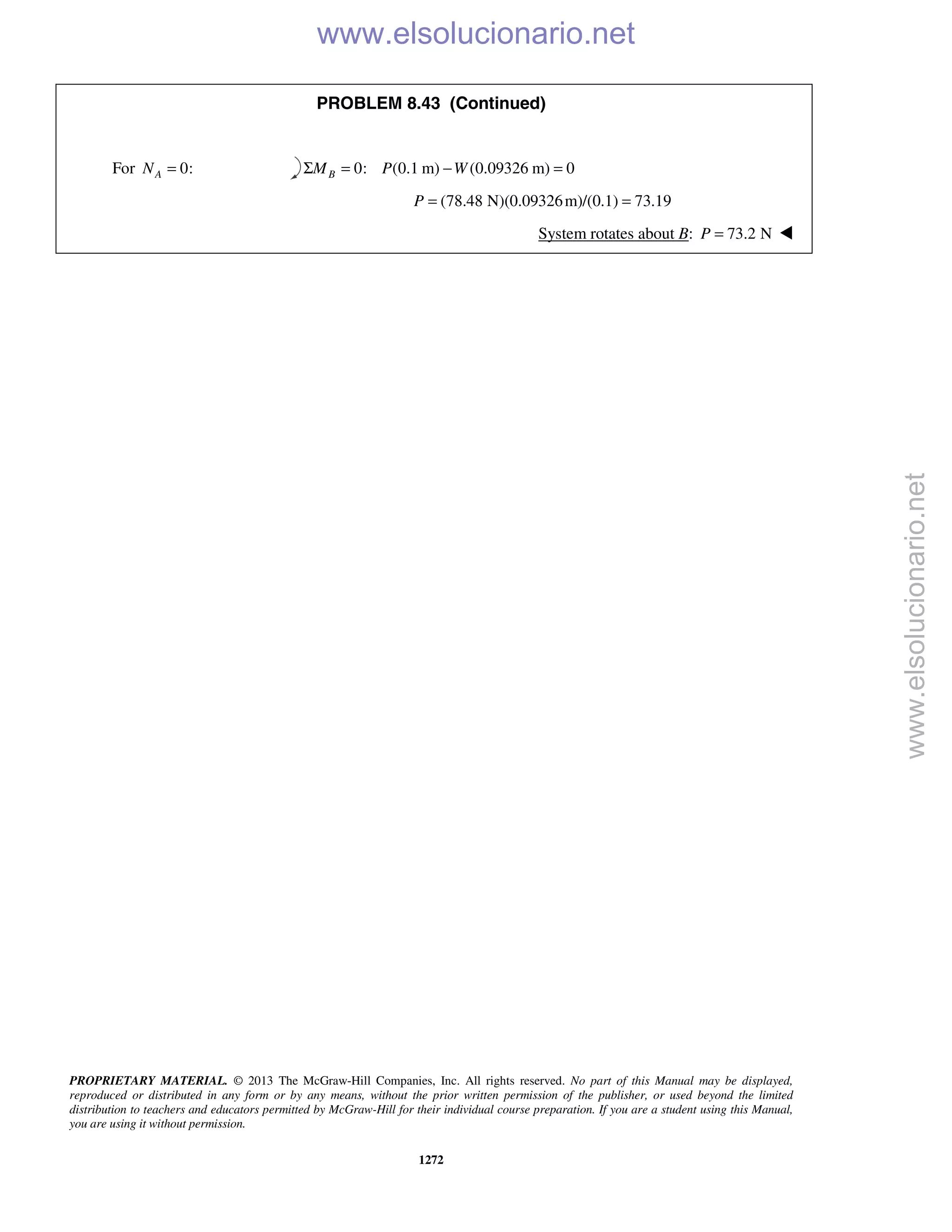 Beer vector mechanics for engineers statics 10th solutions