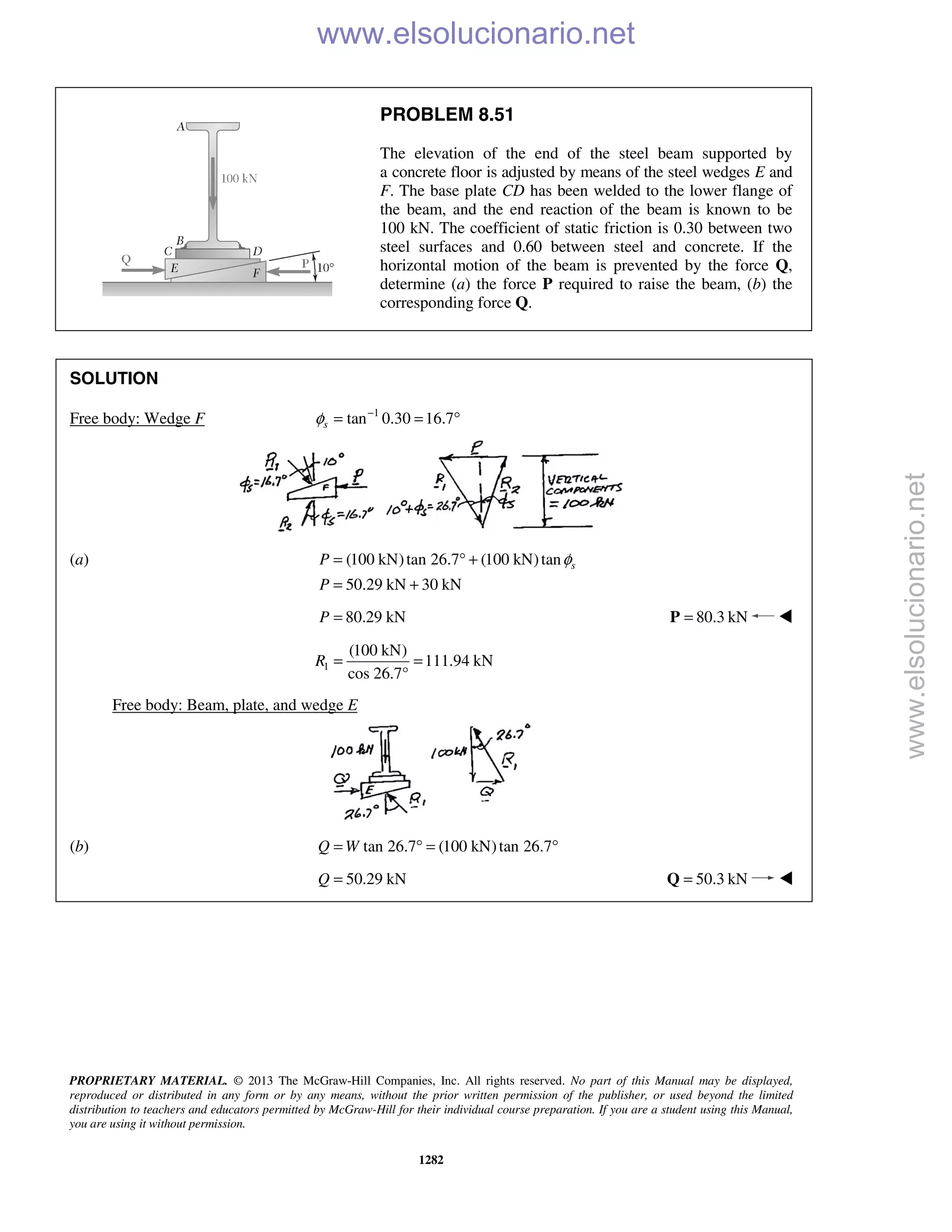 Beer vector mechanics for engineers statics 10th solutions