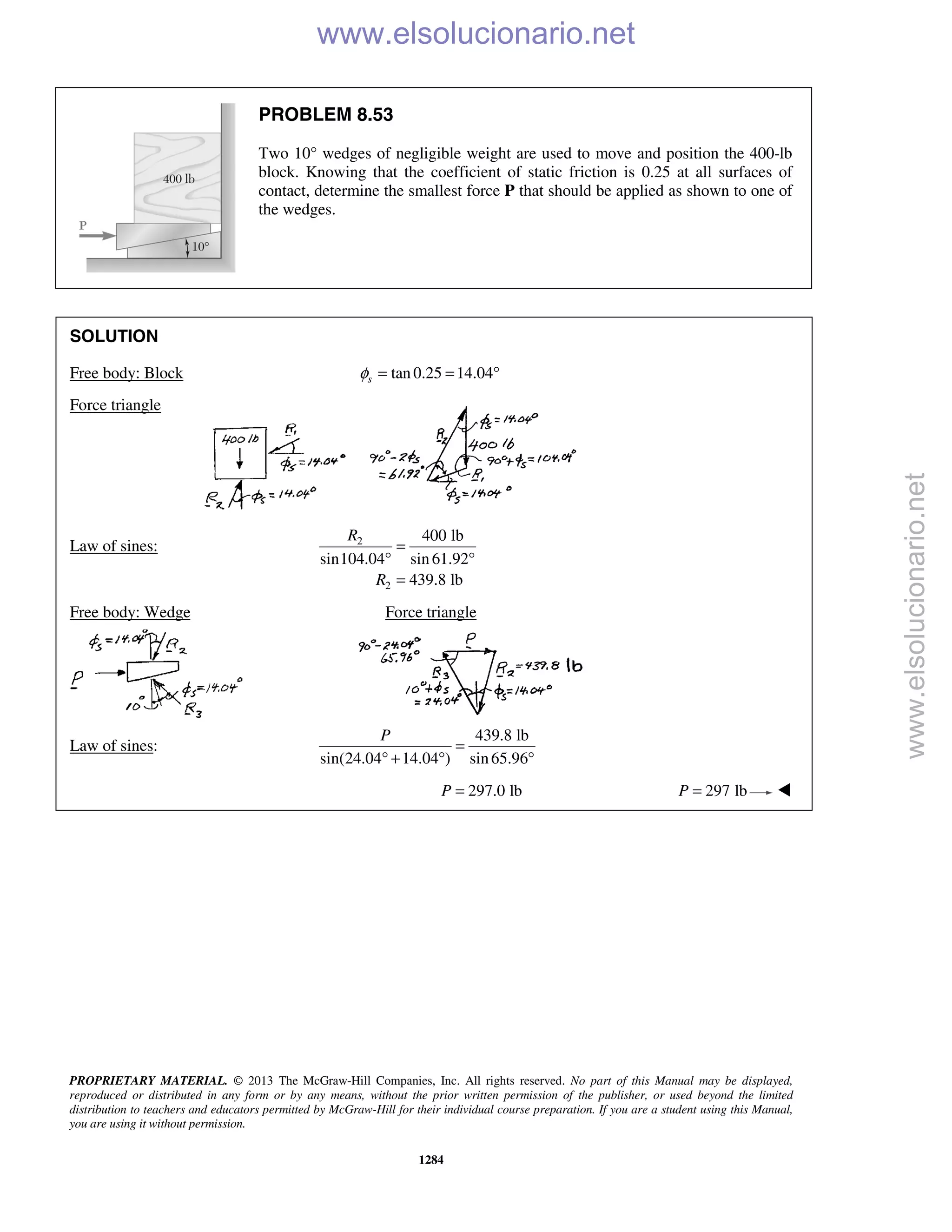 Beer vector mechanics for engineers statics 10th solutions