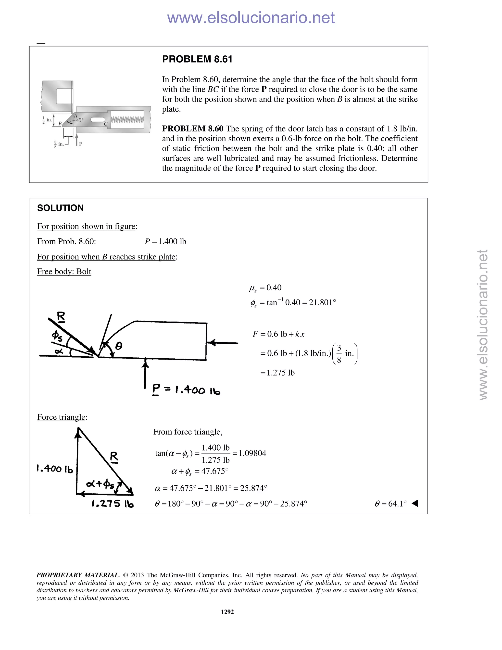 Beer vector mechanics for engineers statics 10th solutions