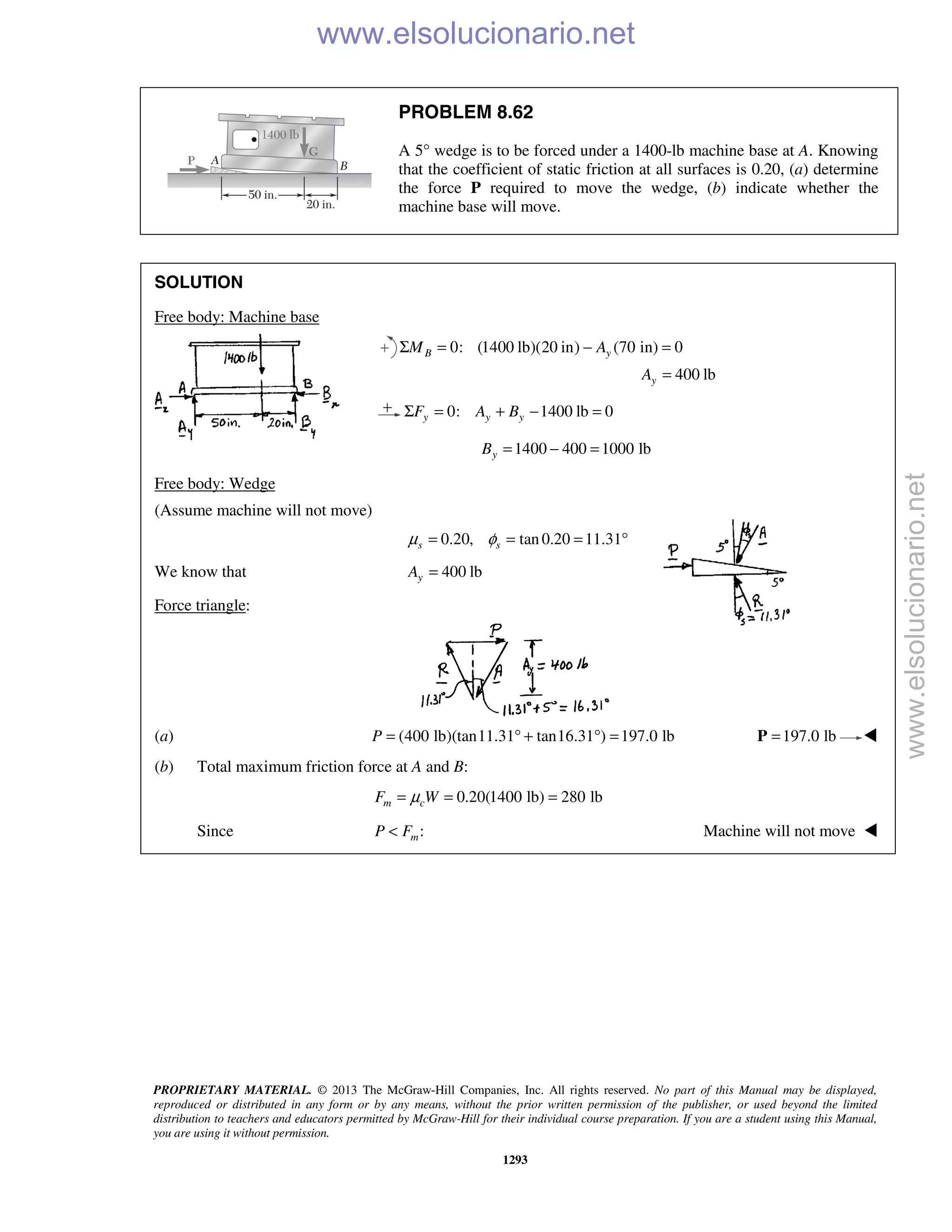 Beer vector mechanics for engineers statics 10th solutions