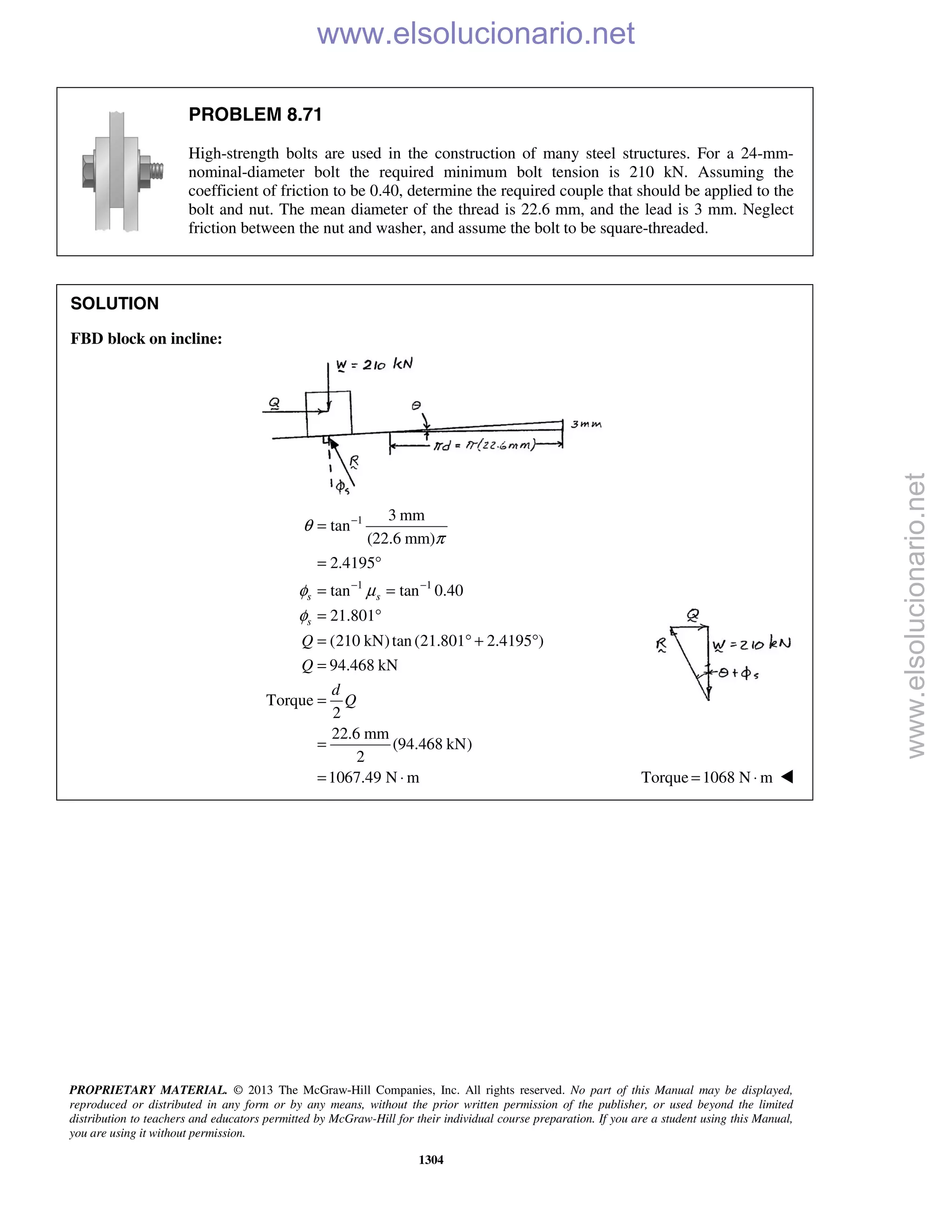 Beer vector mechanics for engineers statics 10th solutions