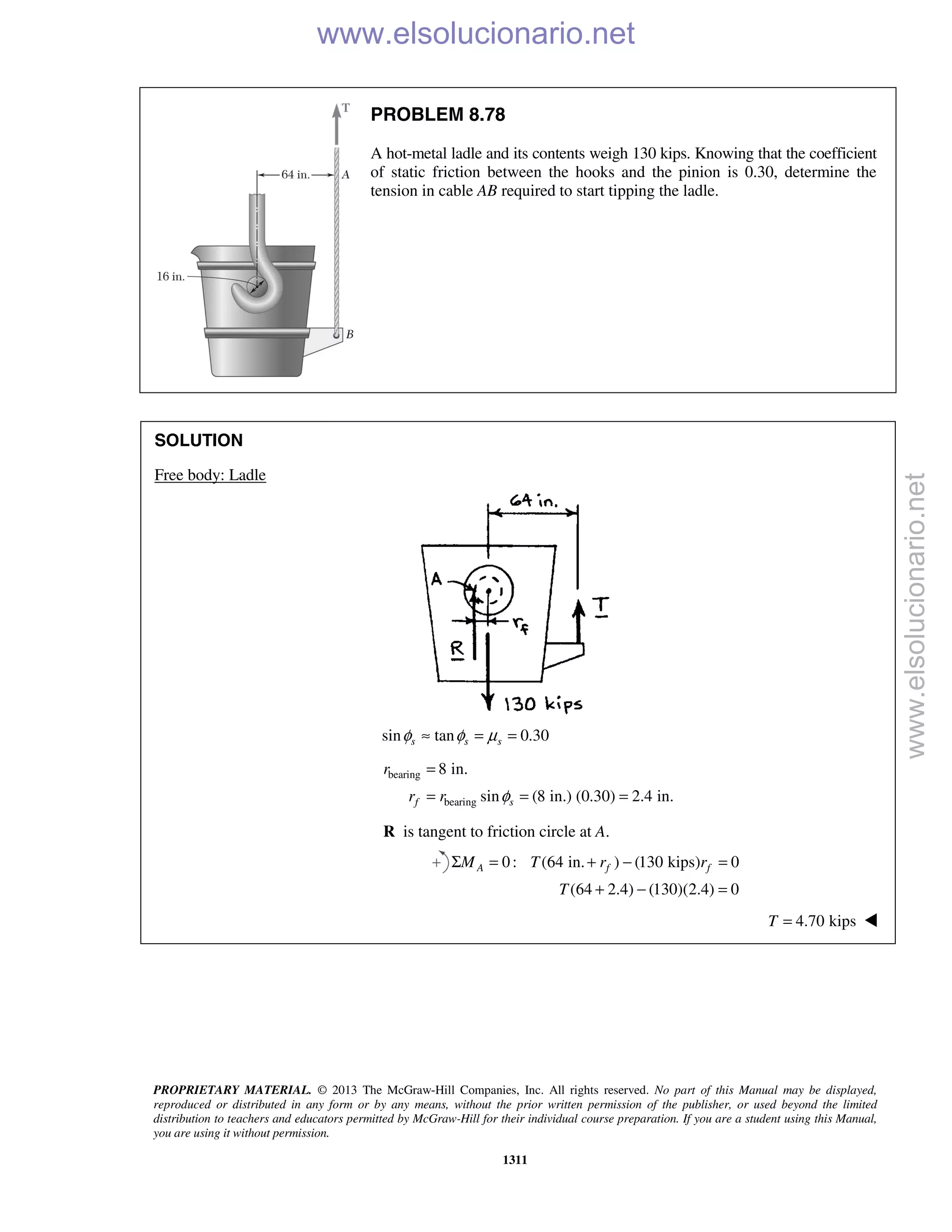 Beer vector mechanics for engineers statics 10th solutions