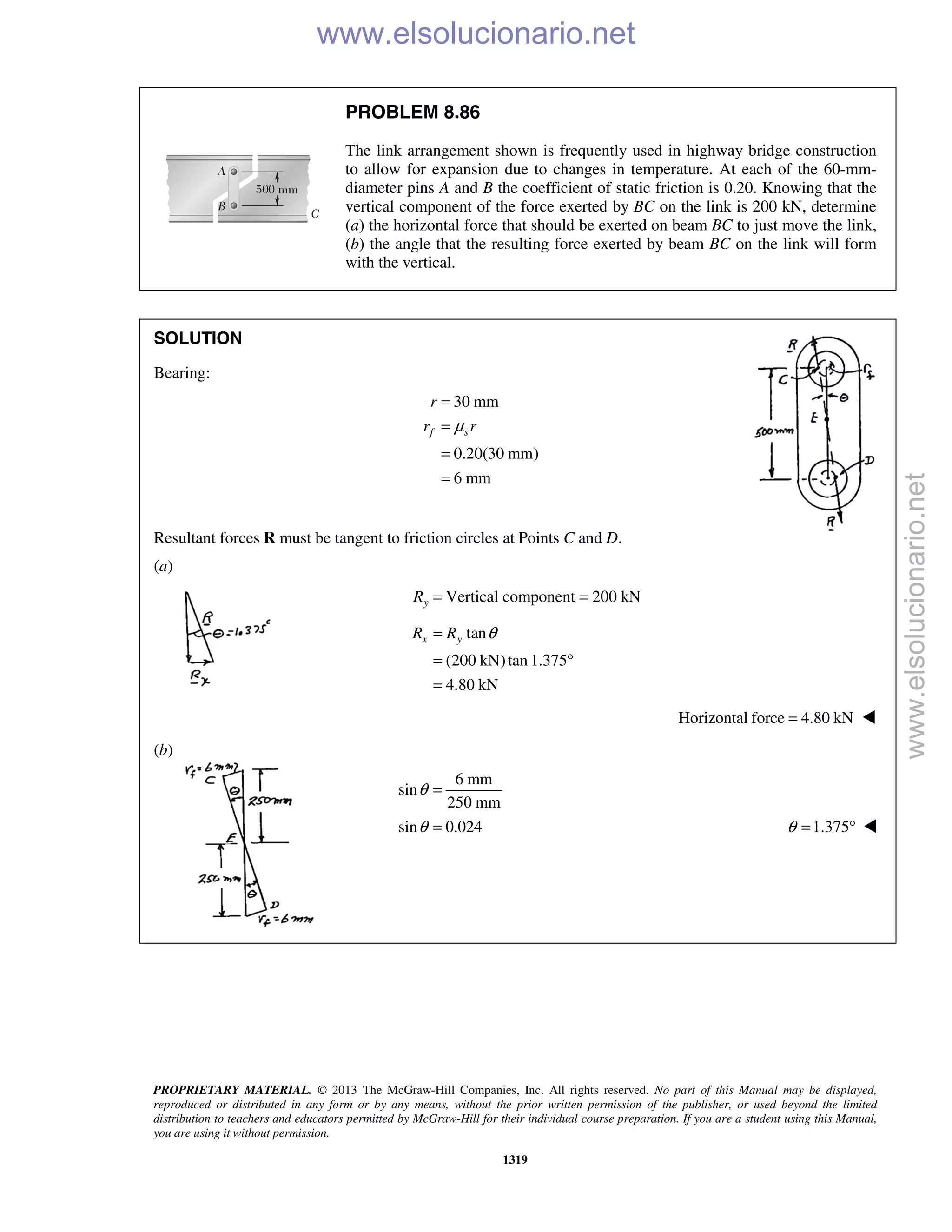 Beer vector mechanics for engineers statics 10th solutions