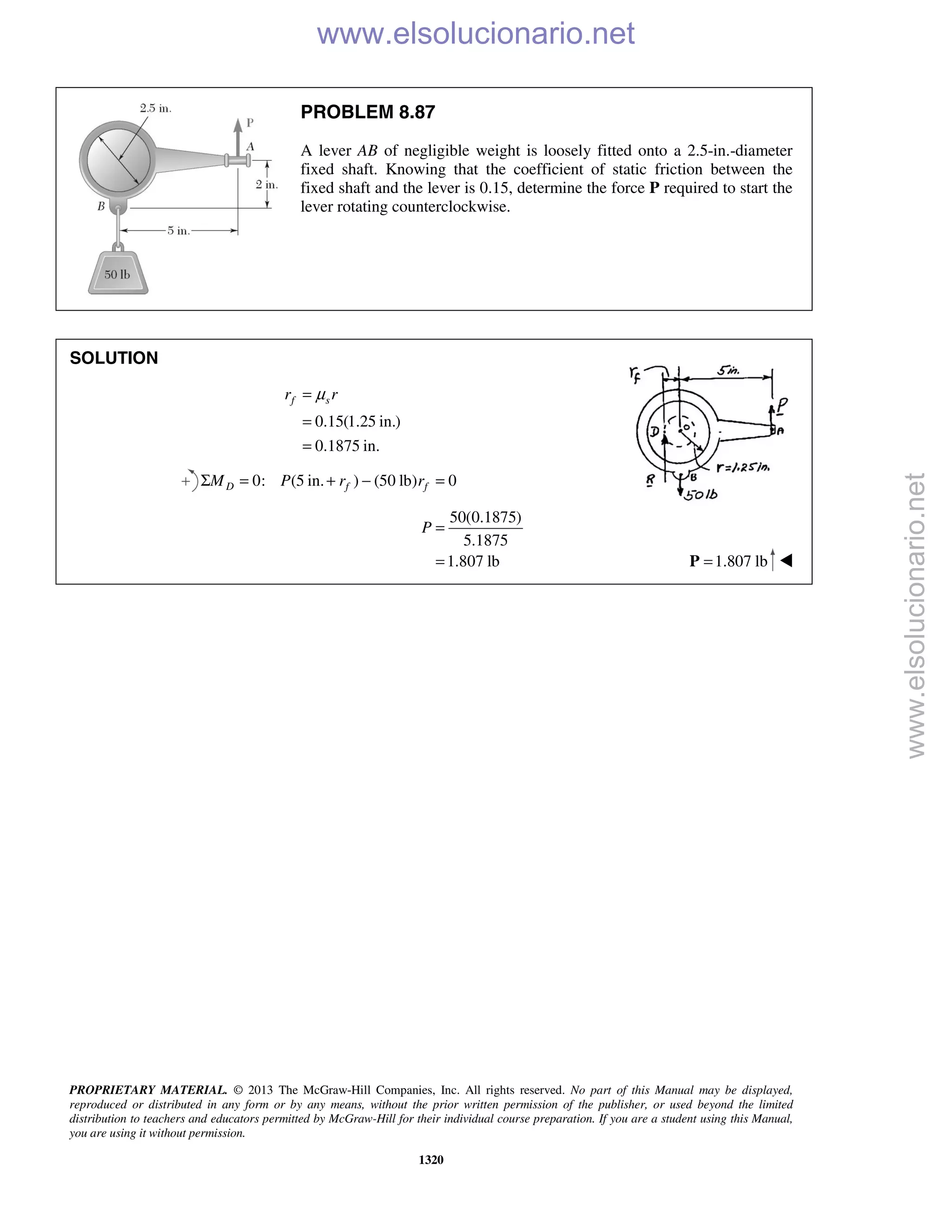 Beer vector mechanics for engineers statics 10th solutions