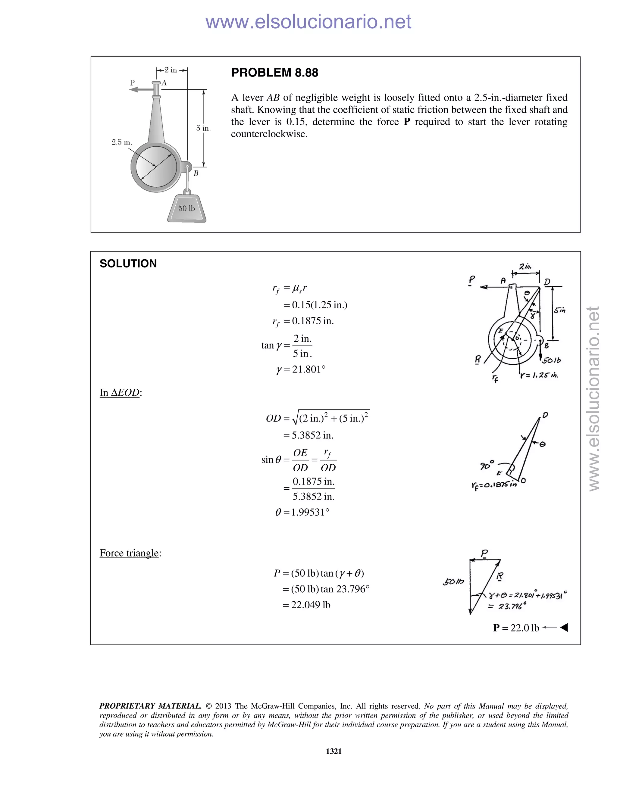Beer vector mechanics for engineers statics 10th solutions