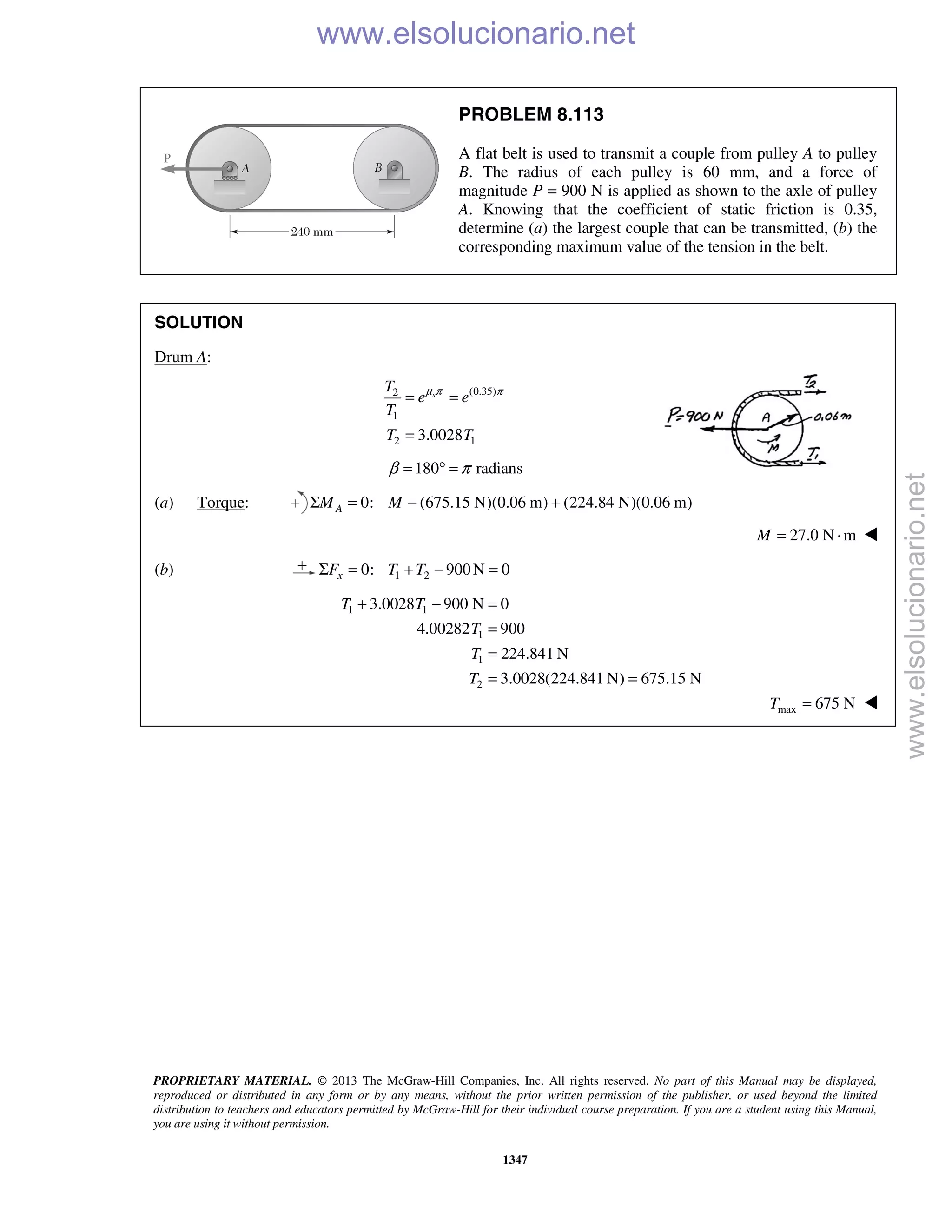 Beer vector mechanics for engineers statics 10th solutions