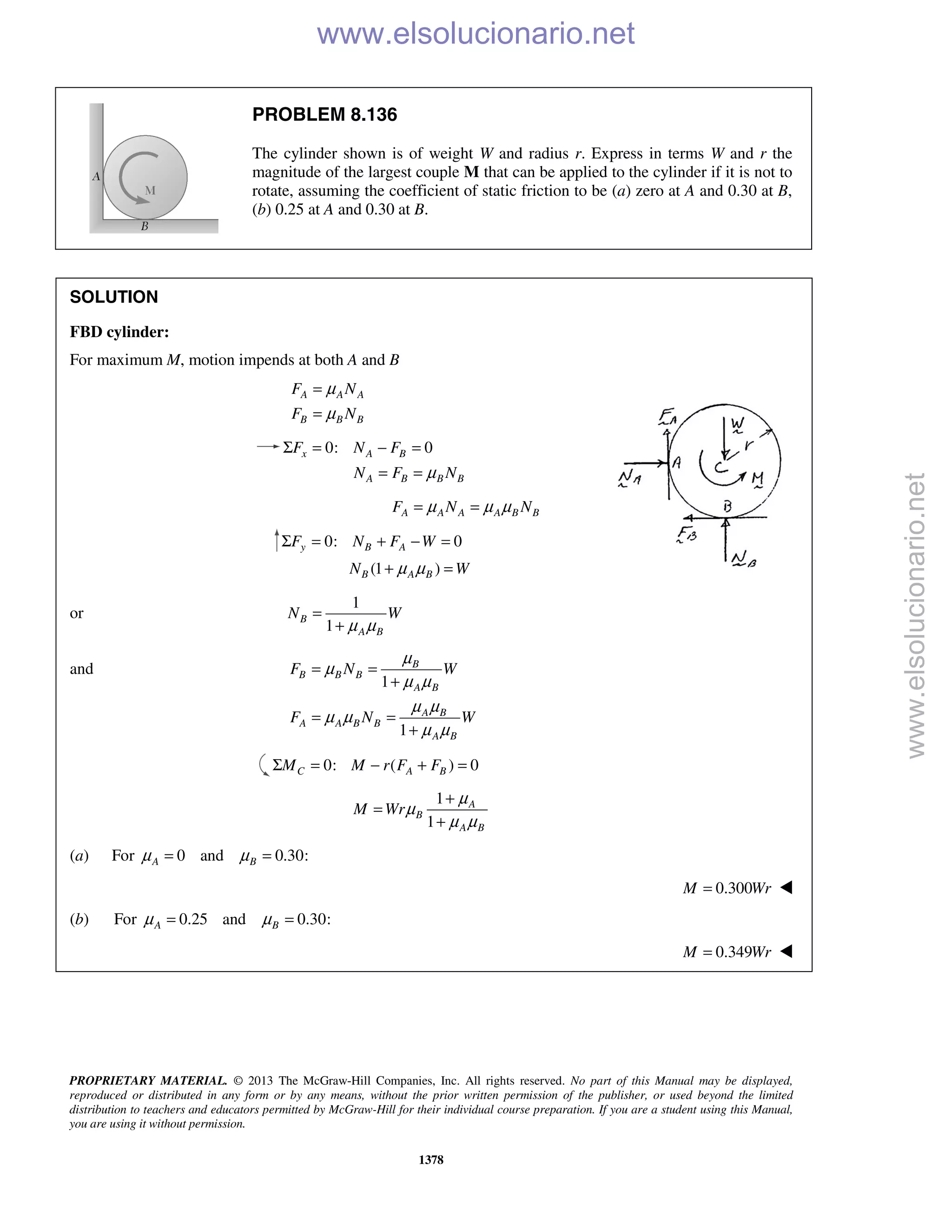 Beer vector mechanics for engineers statics 10th solutions
