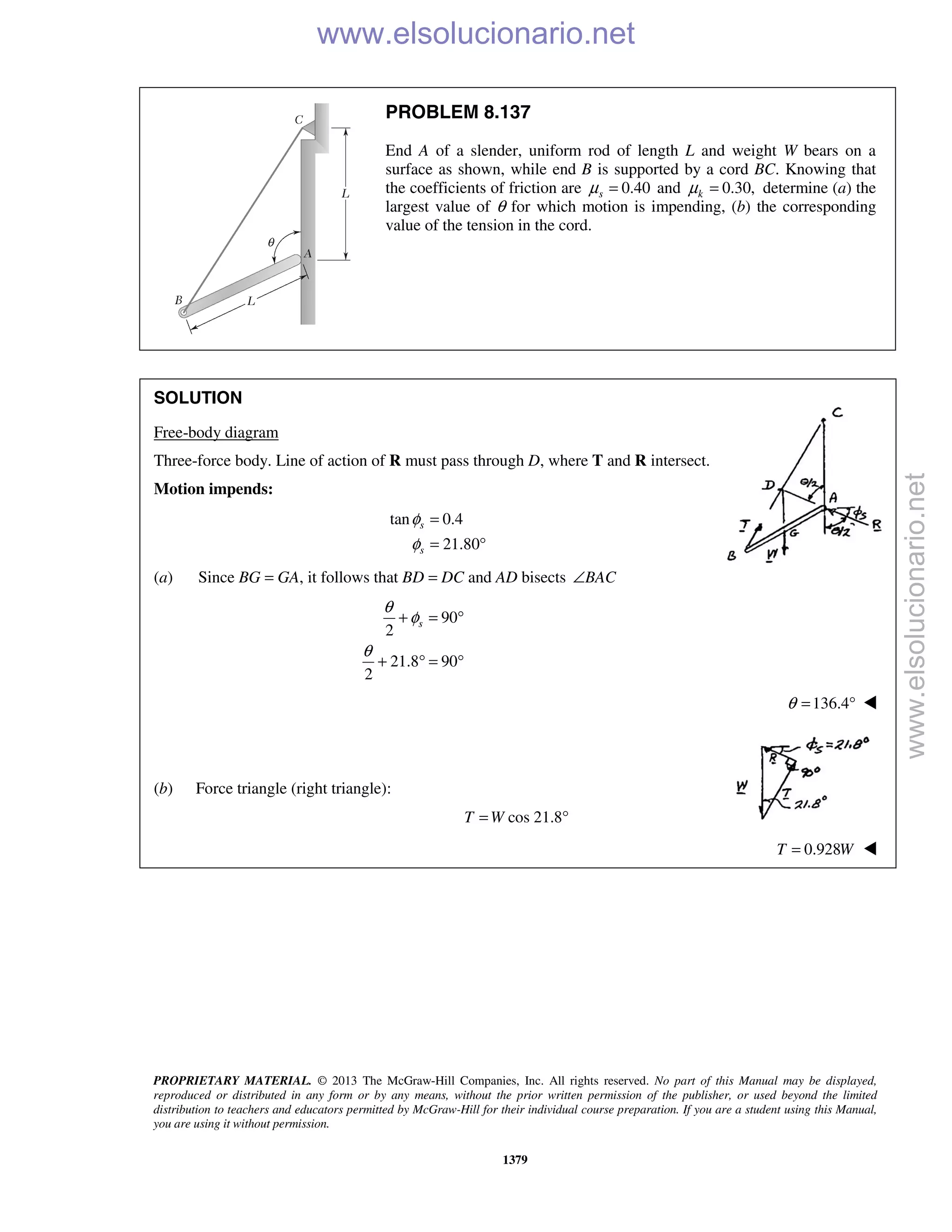 Beer vector mechanics for engineers statics 10th solutions