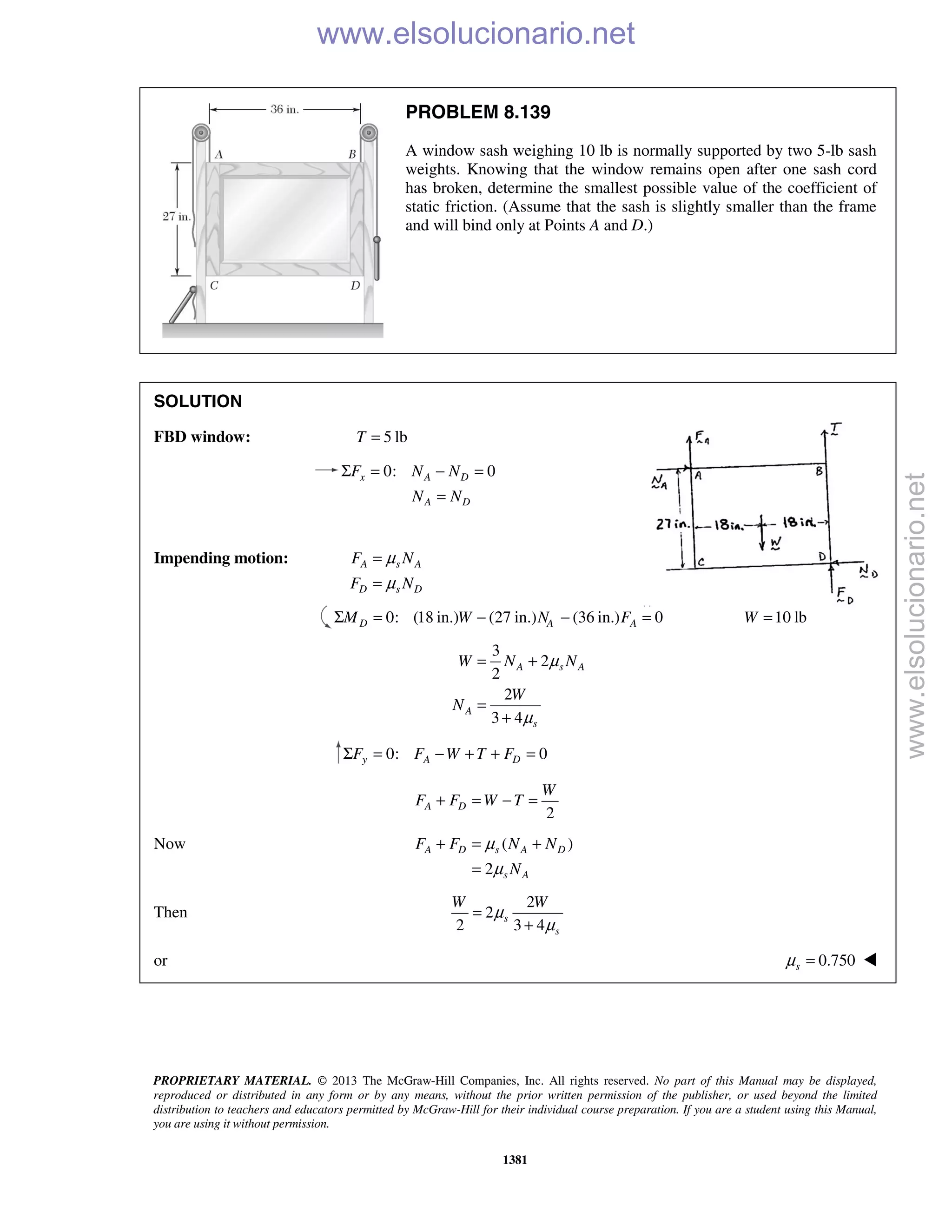 Beer vector mechanics for engineers statics 10th solutions