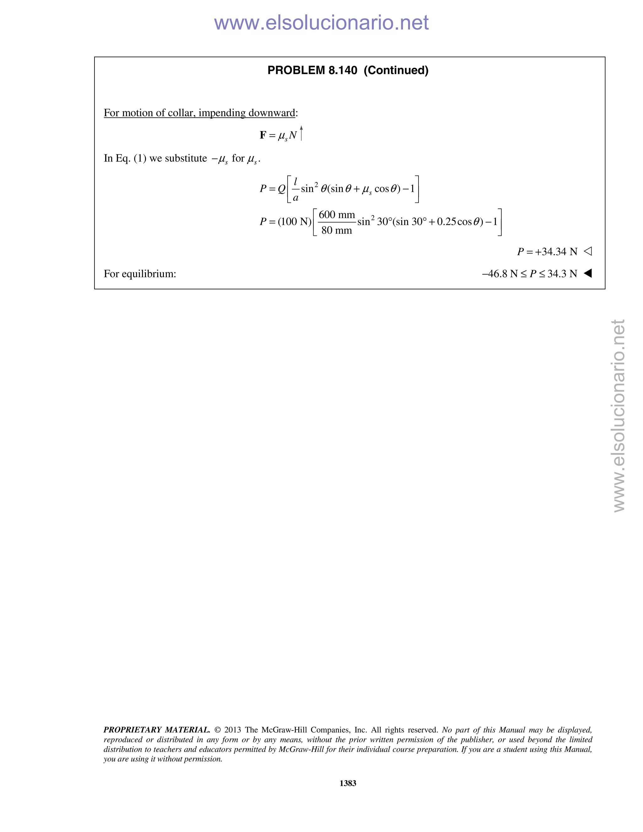 Beer vector mechanics for engineers statics 10th solutions