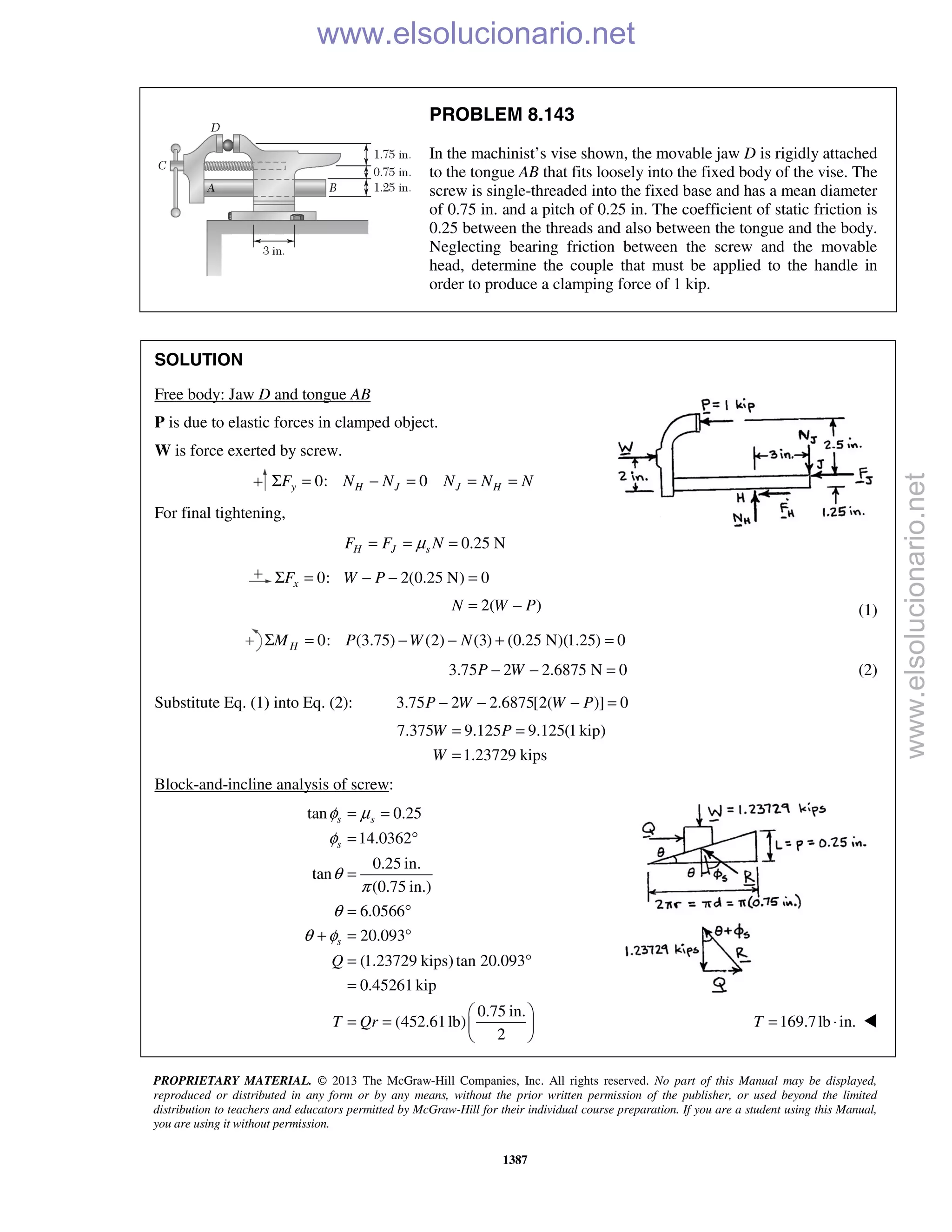 Beer vector mechanics for engineers statics 10th solutions