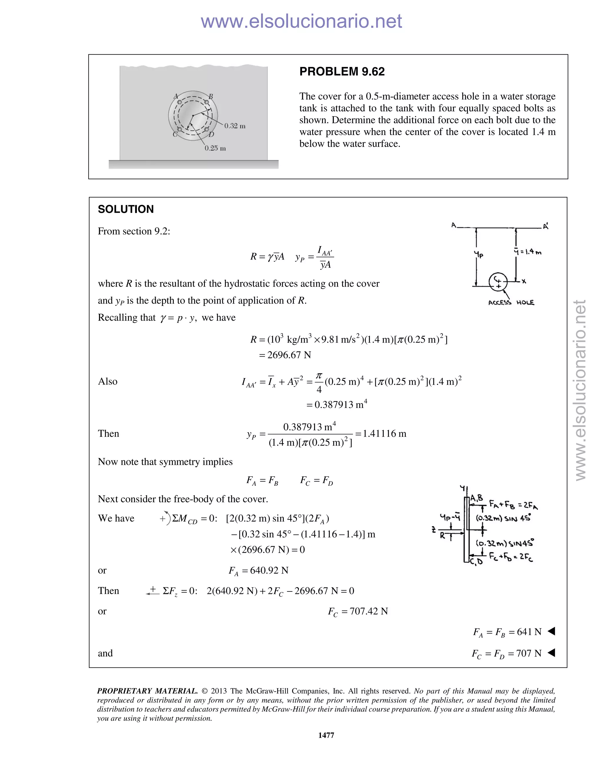 Beer vector mechanics for engineers statics 10th solutions