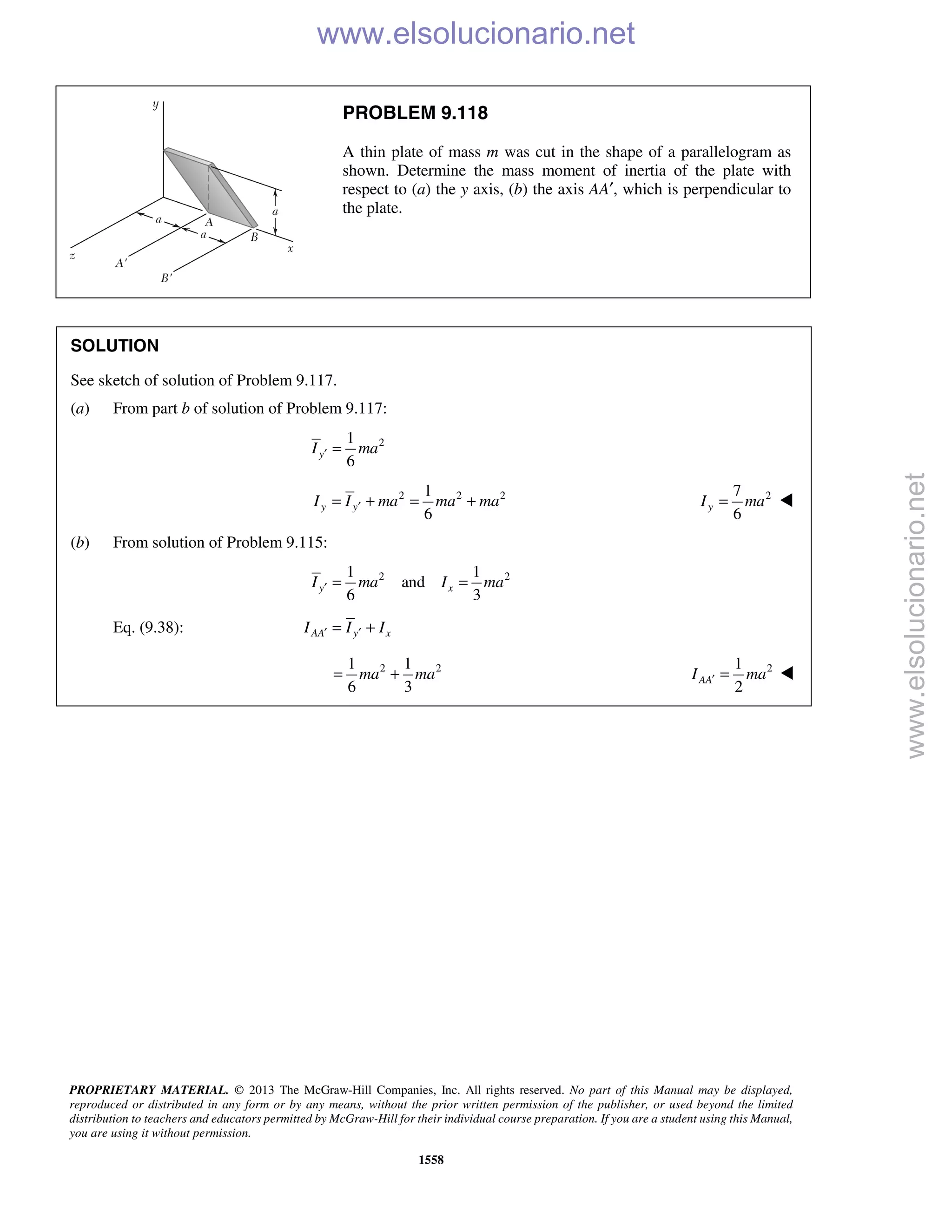 Beer vector mechanics for engineers statics 10th solutions