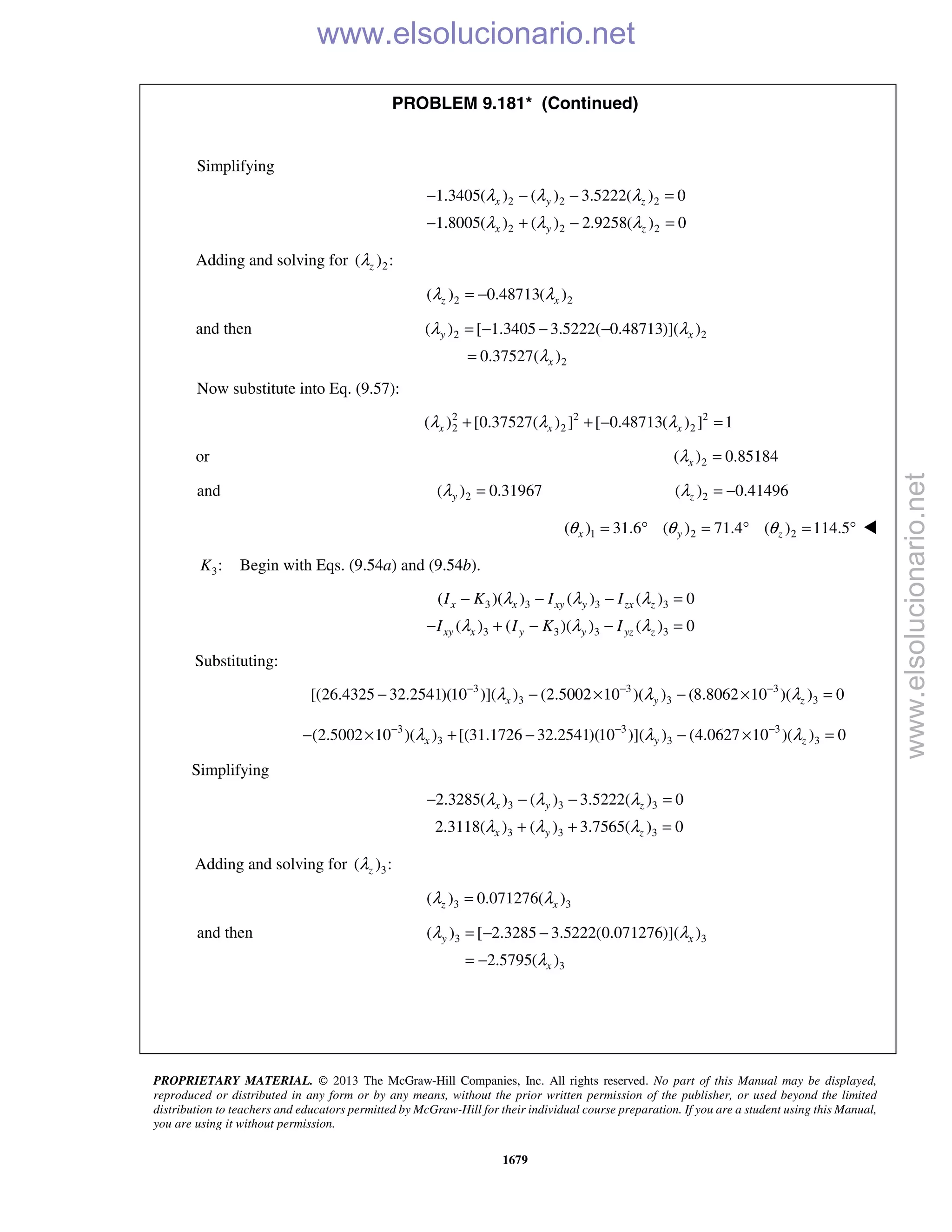 Beer vector mechanics for engineers statics 10th solutions