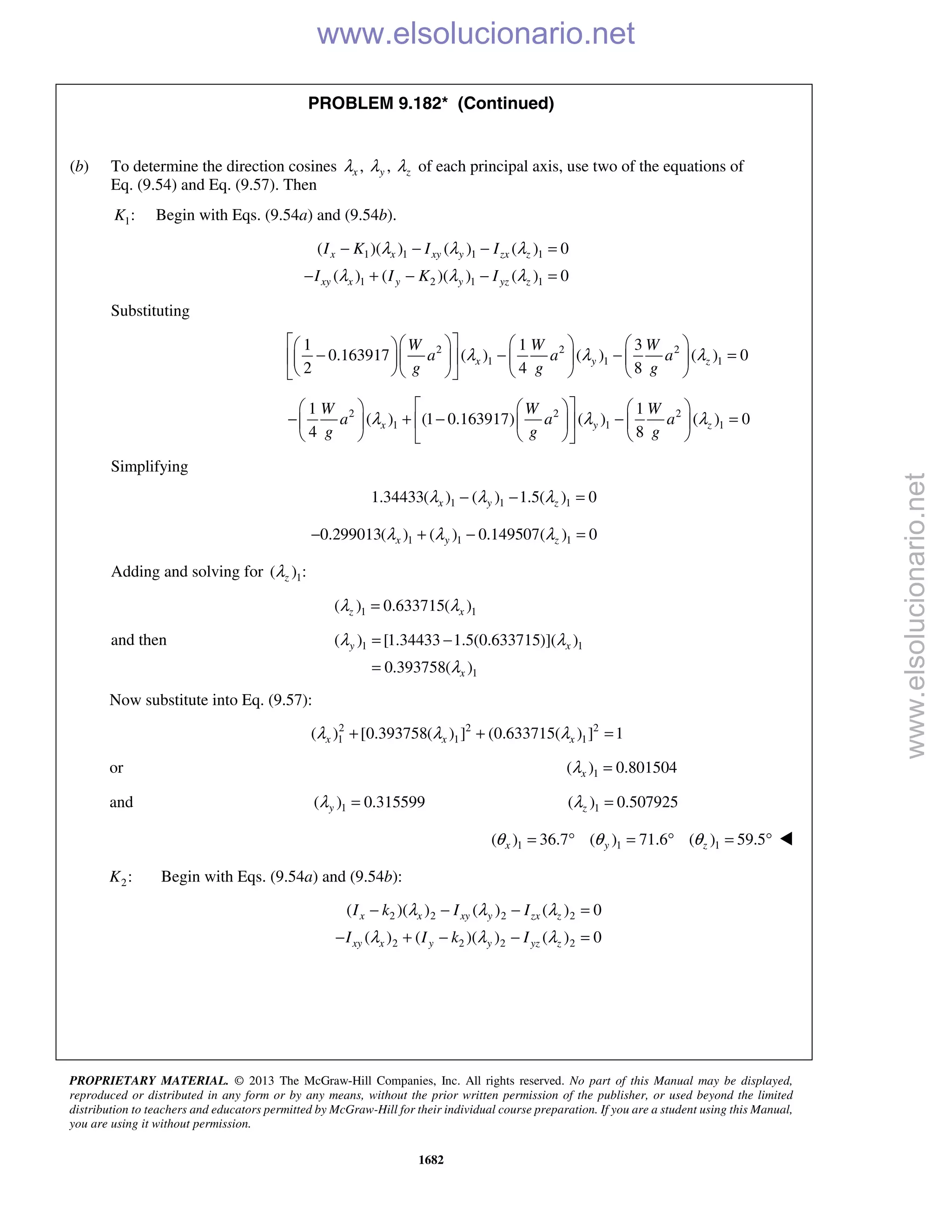 Beer vector mechanics for engineers statics 10th solutions