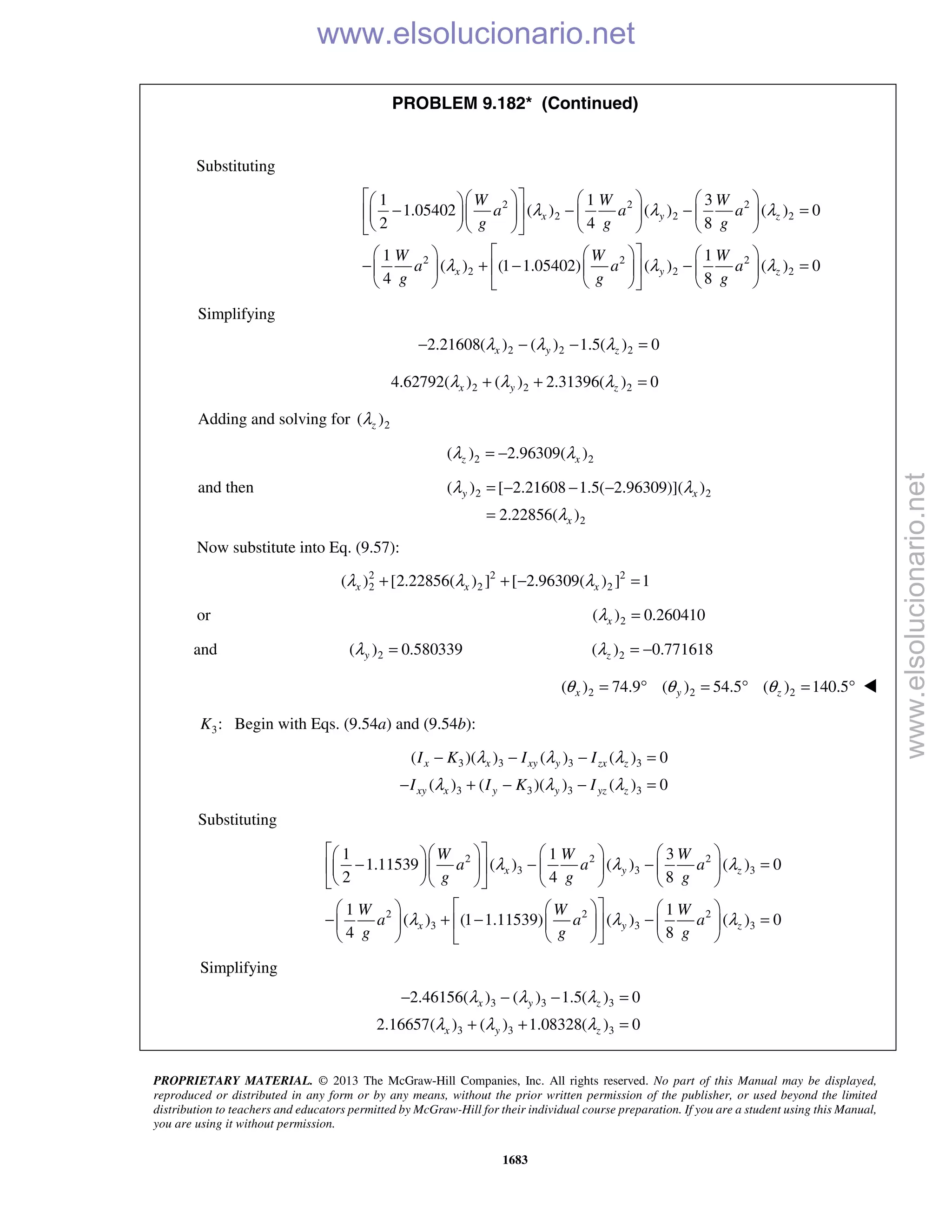 Beer vector mechanics for engineers statics 10th solutions