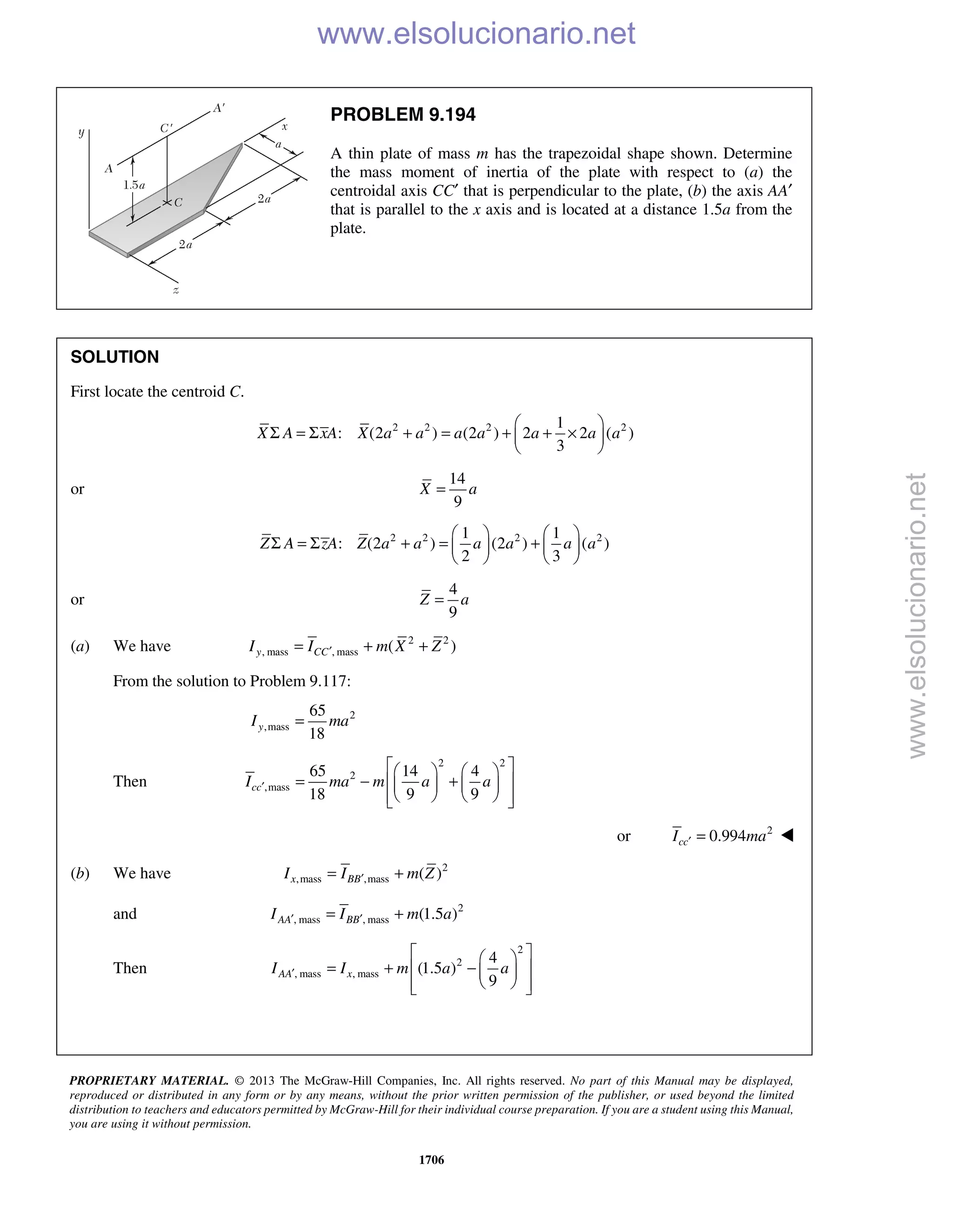 Beer vector mechanics for engineers statics 10th solutions