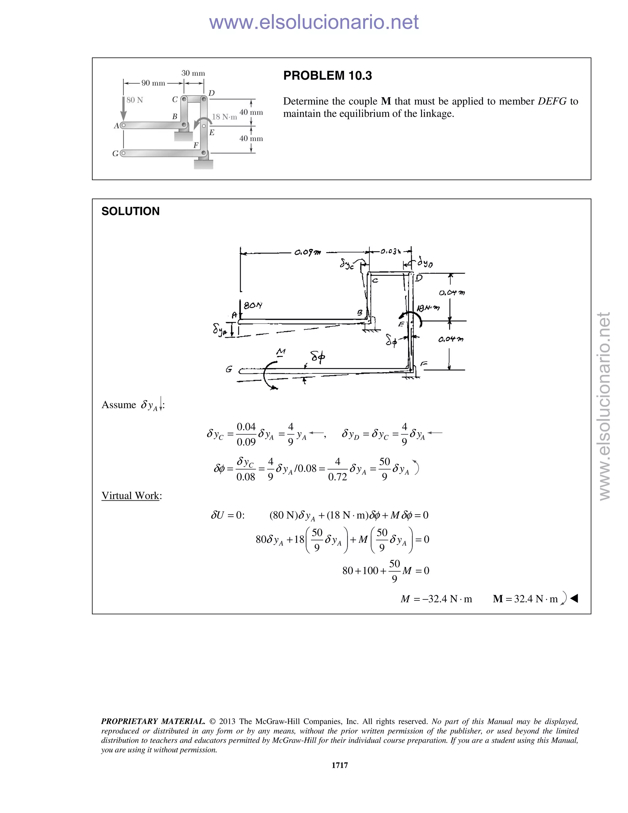 Beer vector mechanics for engineers statics 10th solutions