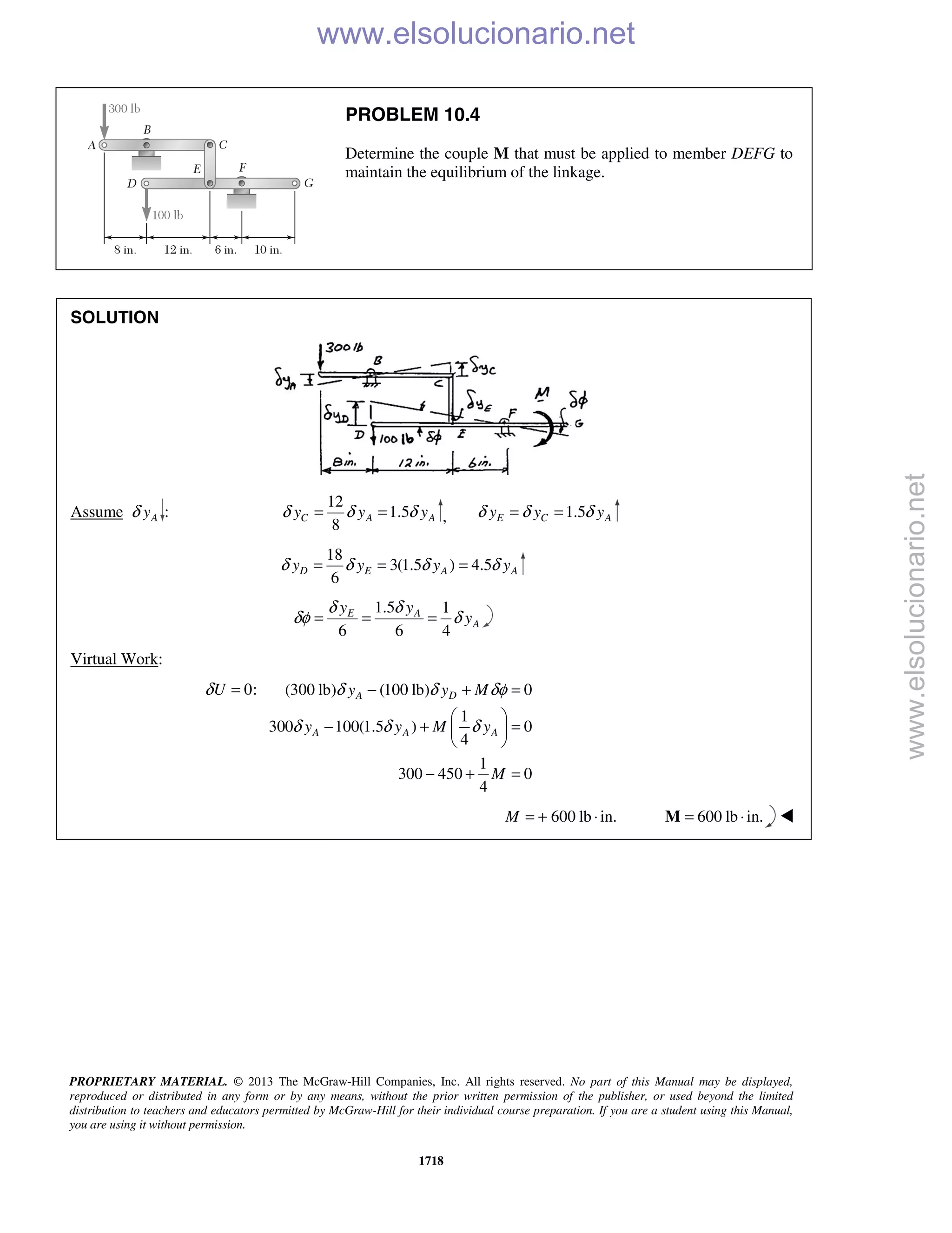 Beer vector mechanics for engineers statics 10th solutions